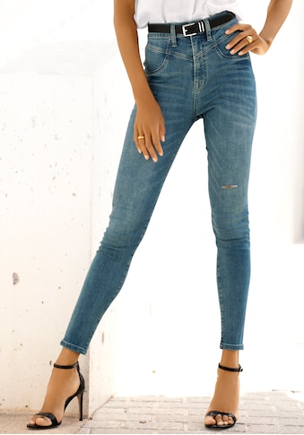 LASCANA High-waist-Jeans, mit modischem Bund kaufen