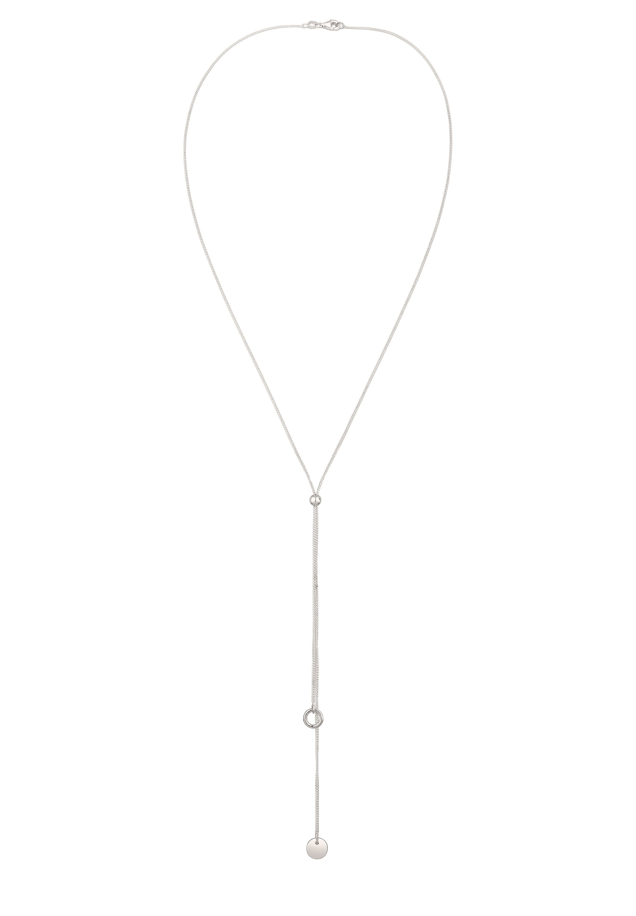Elli Y-Kette »Halskette Y-Halskette Plättchen 925 Sterling Silber«