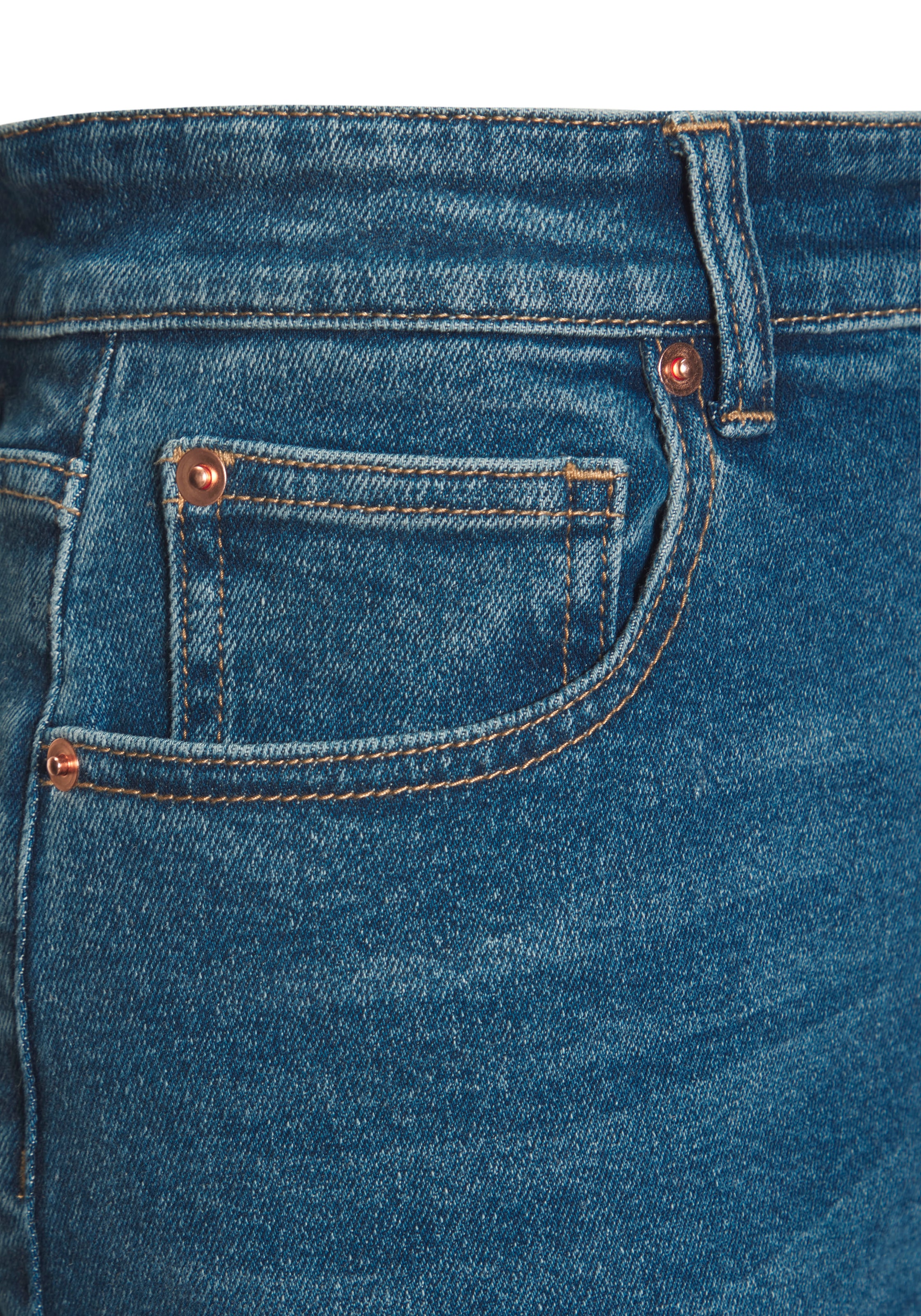 LASCANA 7/8-Jeans, aus Baumwoll-Denim, Straight-Leg