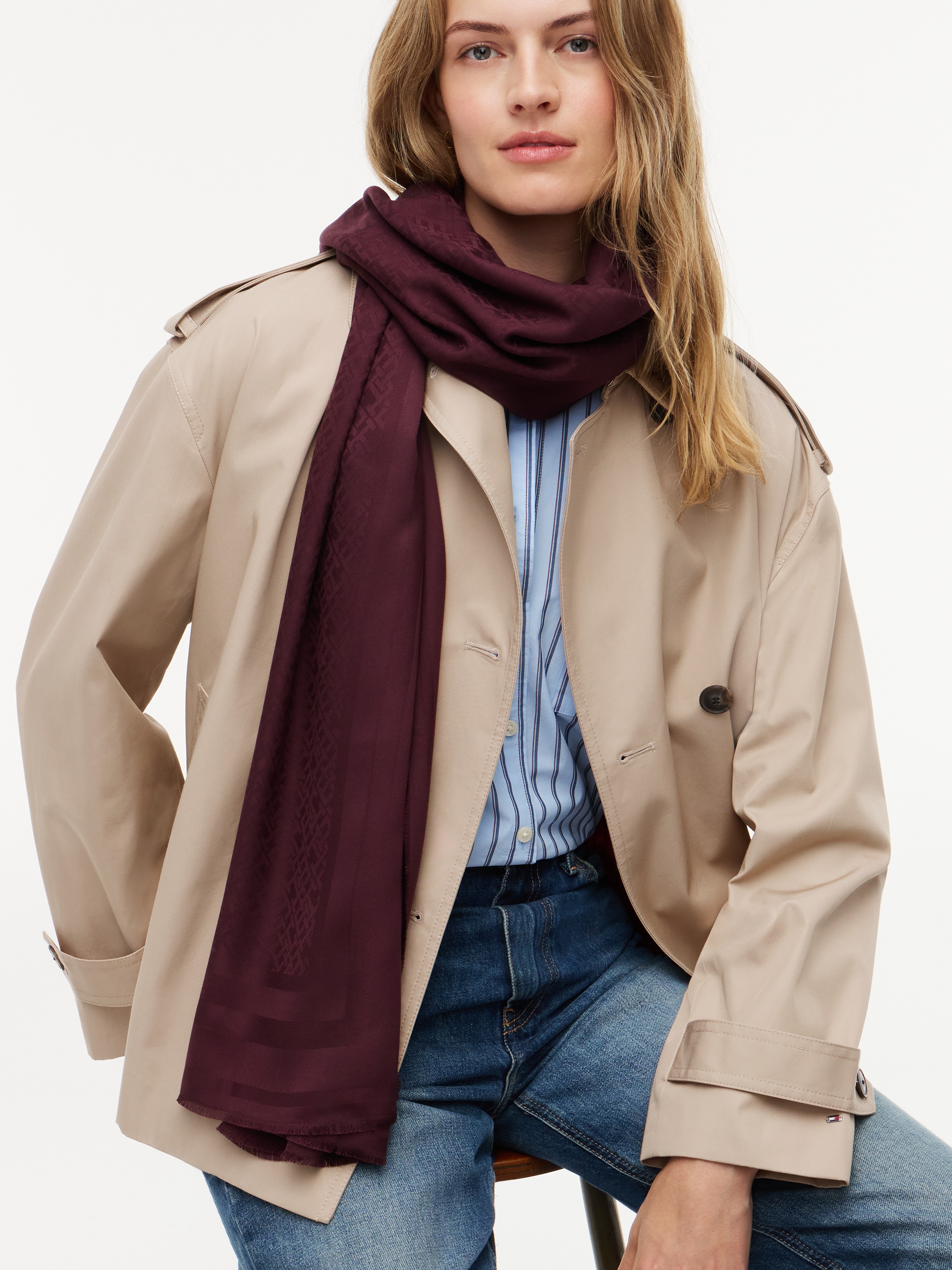 Tommy Hilfiger Modeschal "TH MONOGRAM"
