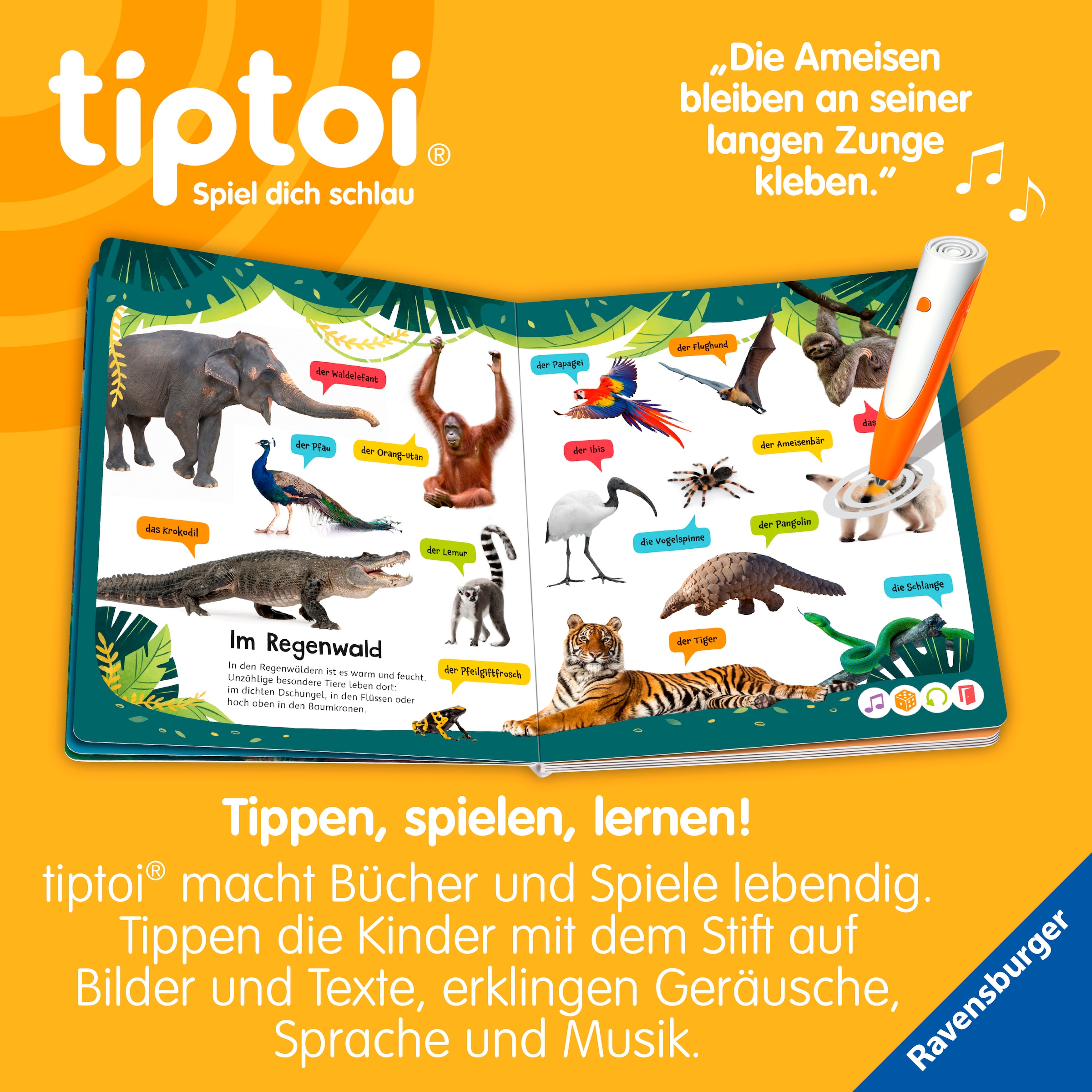 Ravensburger »tiptoi® Kennst du diese Tiergeräusche?« Made in Europe