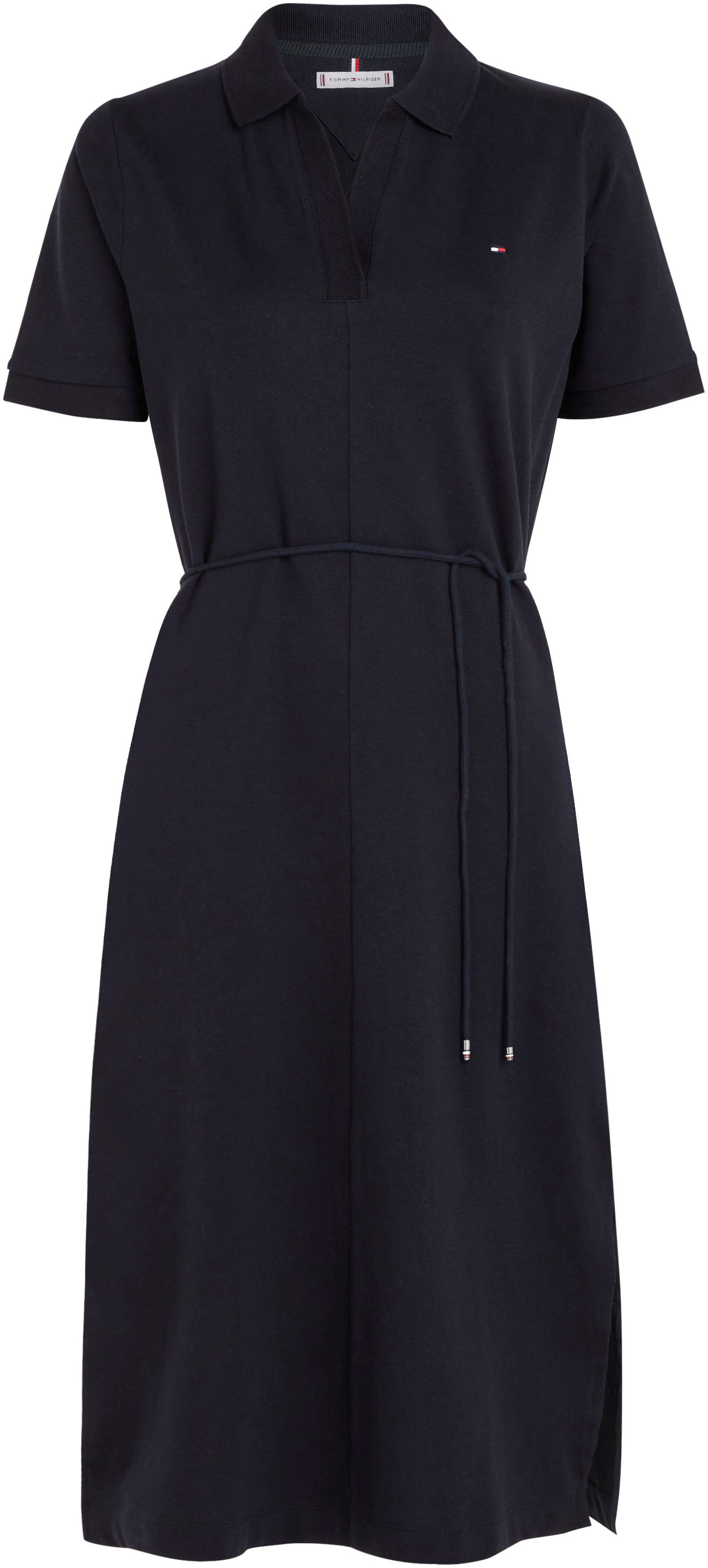 Tommy Hilfiger Polokleid »OPN PLKT LYLL POLO DRS WAIST DTL«, mit Seitenschlitzen
