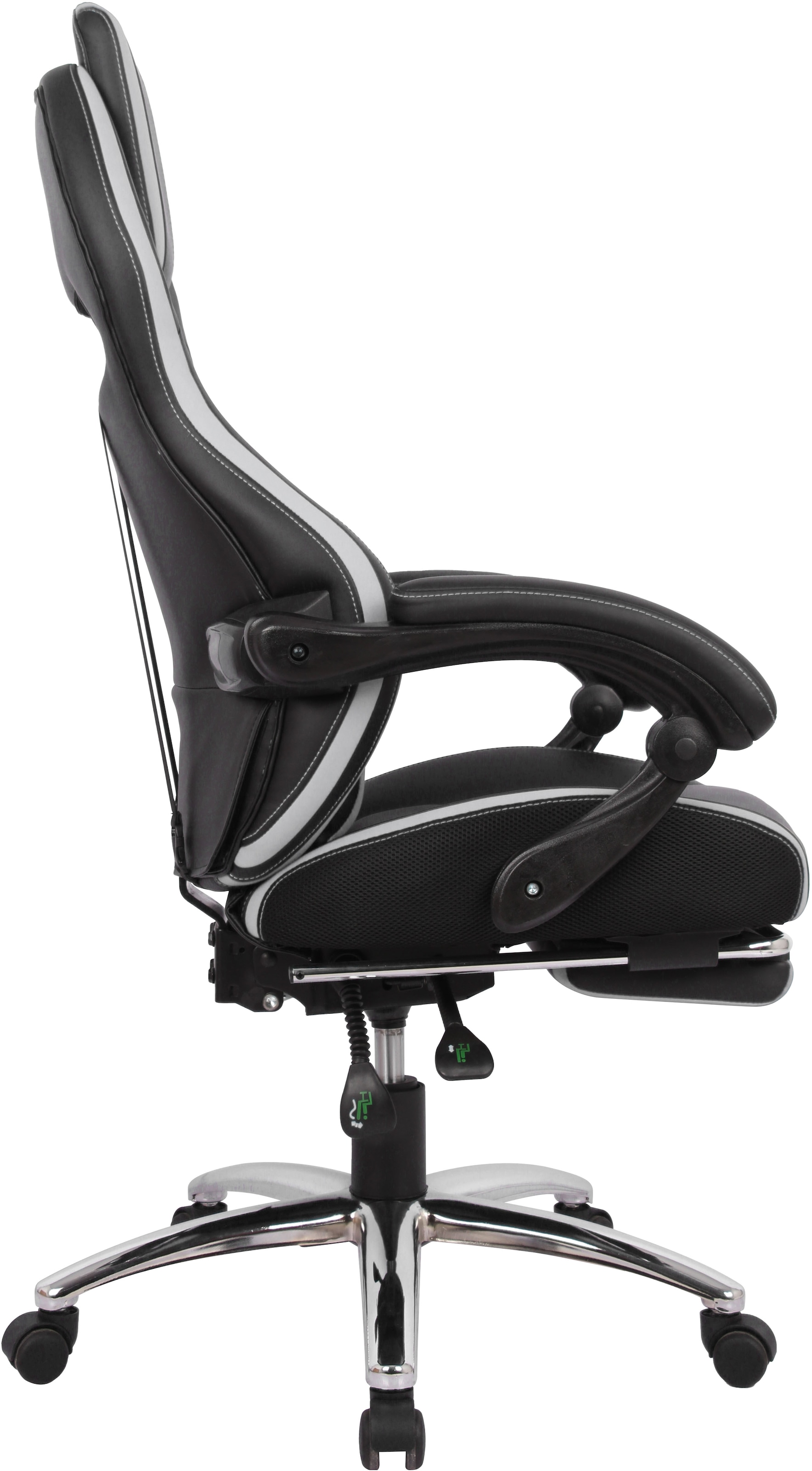 OTTO home Gaming-Stuhl »Sprinta 1, Chefsessel mit ausziehbarer Fußstütze« () komfortabel gepolstert mit vielen ergonomischen Funktionen