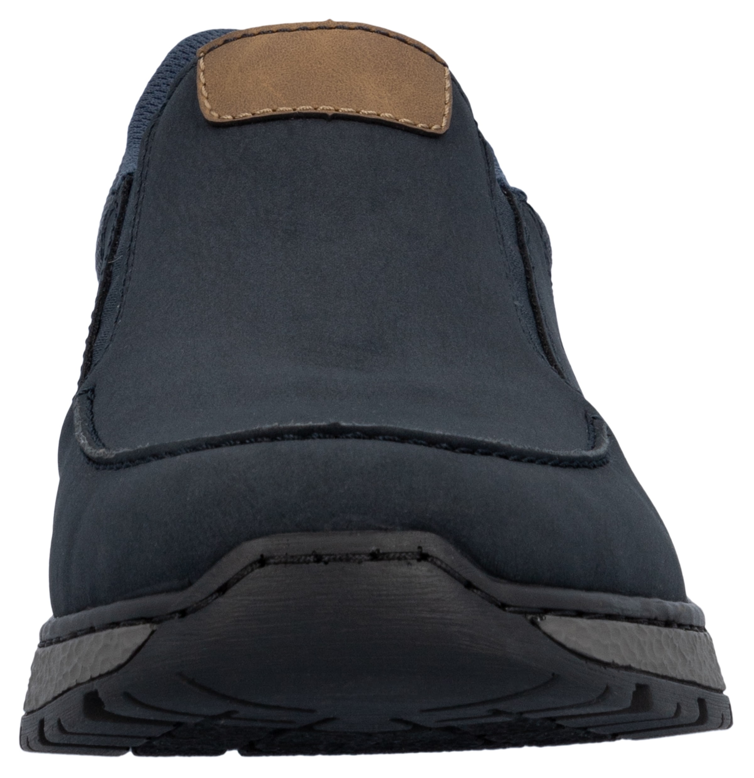 Rieker Slipper, mit kontrastfarbenen Besätzen, bequeme Form