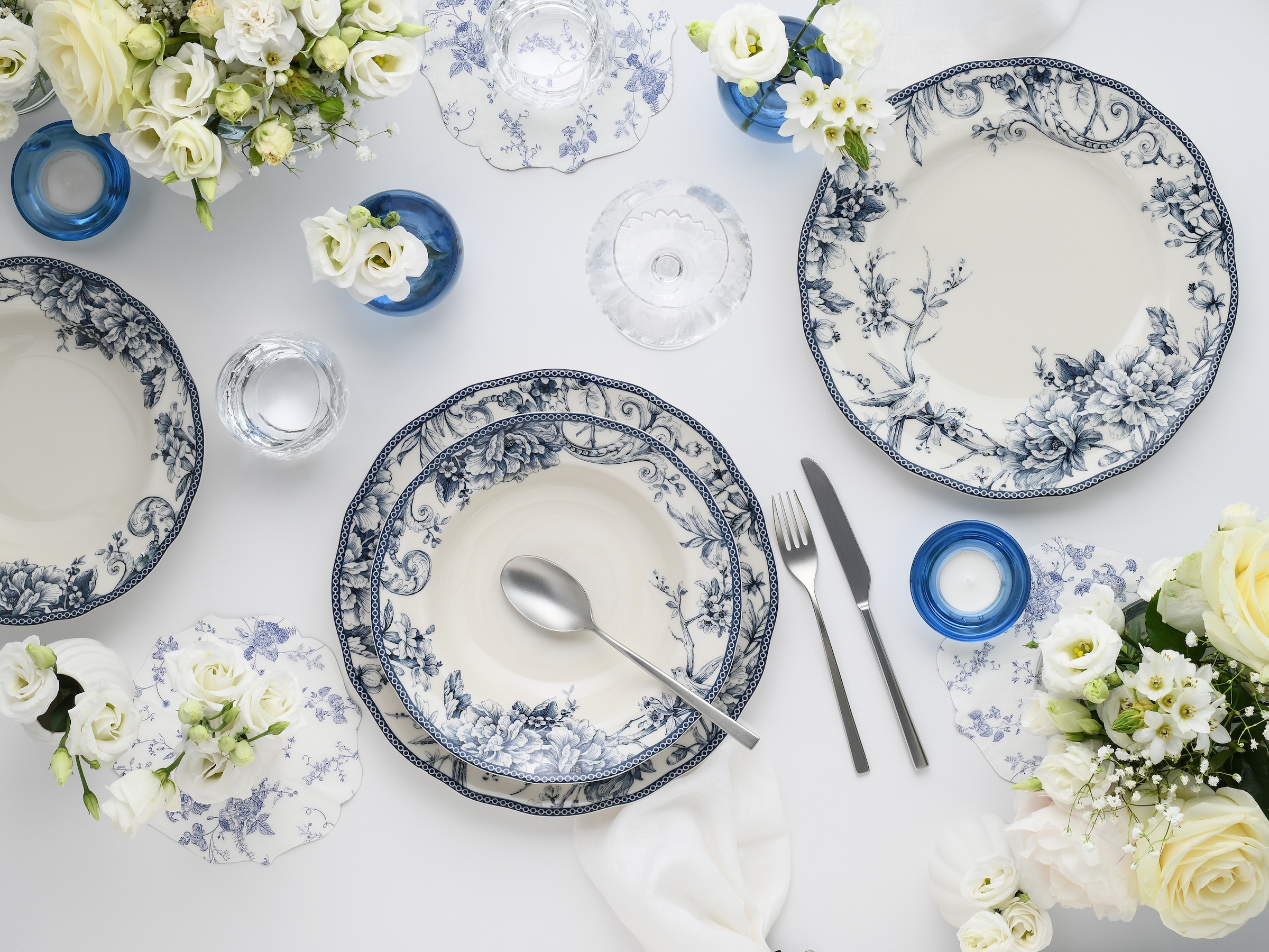 CreaTable Tafelservice »Adelaide, Service 8-tlg.« Teller Set, Nostalgischer Vintage Dekor, Elegante Form