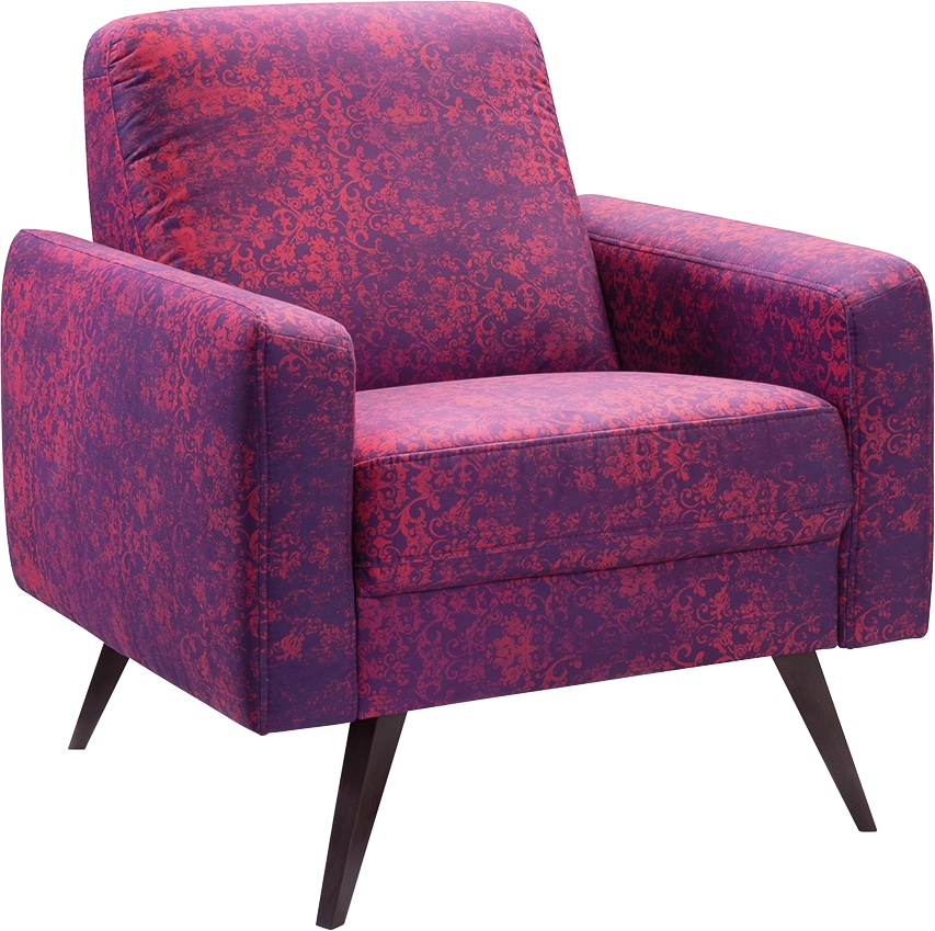 exxpo - sofa fashion Sessel »Side, bequemer Loungesessel mit extravagantem Bezug, Breite 82cm«