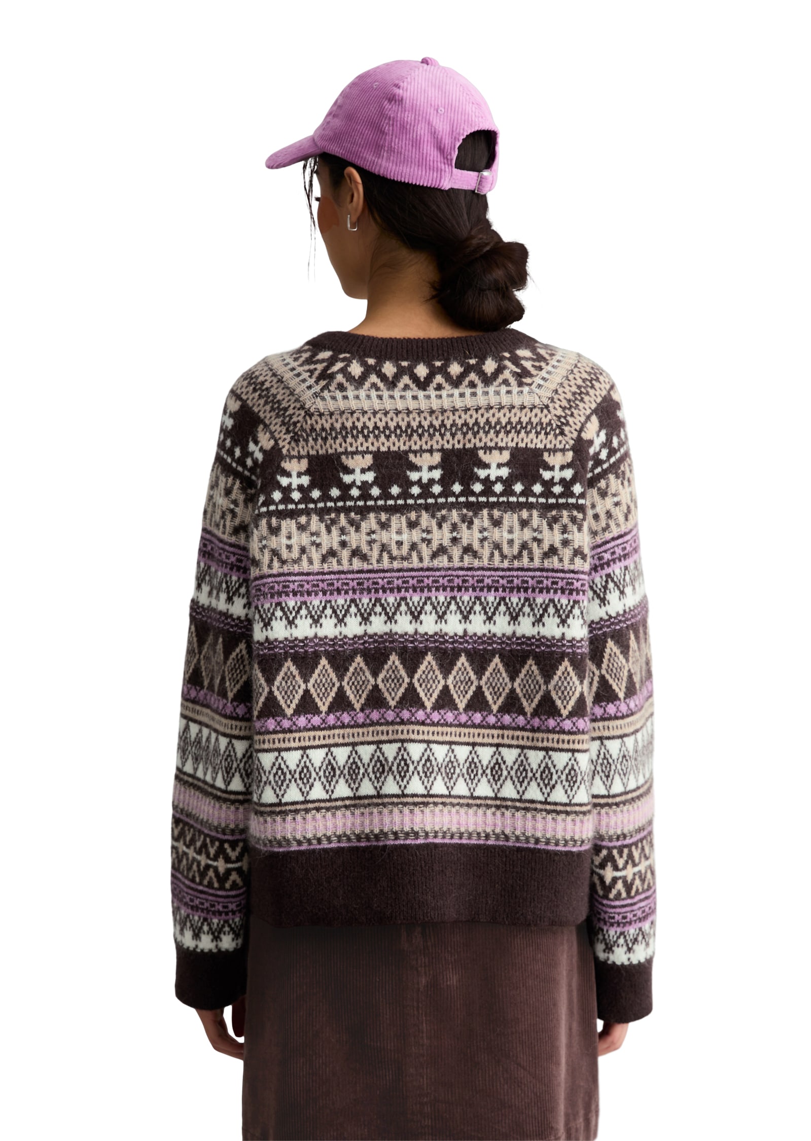Marc O'Polo DENIM Strickpullover cropped aus softem Alpakawolle-Schurwolle-Viskose-Mix