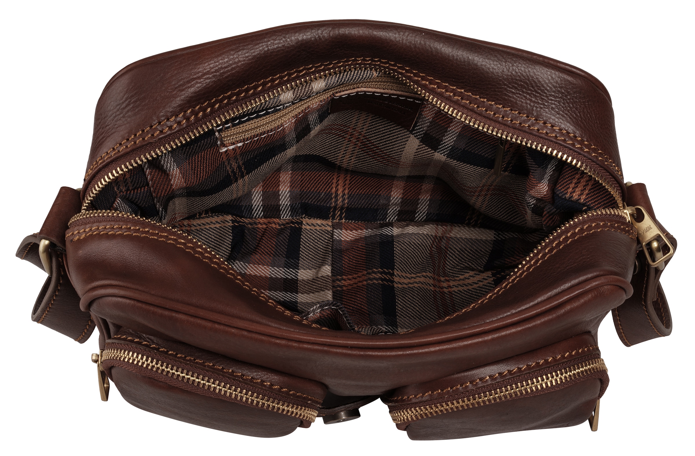 Piké Umhängetasche, echt Leder, Made in Italy
