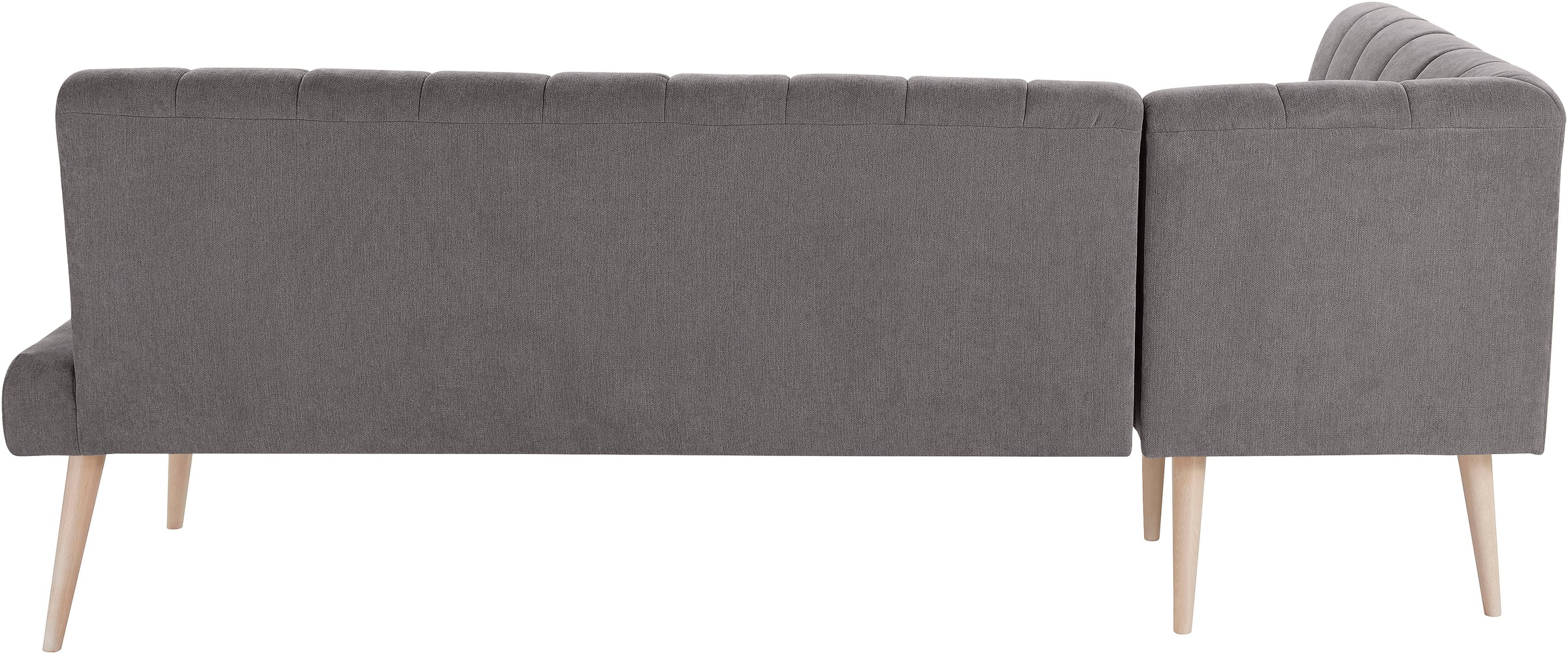 exxpo - sofa fashion Eckbank »Costa, moderne Rückensteppung, bequem und elegant, hoher Holzfuß«, hochwertig verarbeitet, Frei im Raum stellbar
