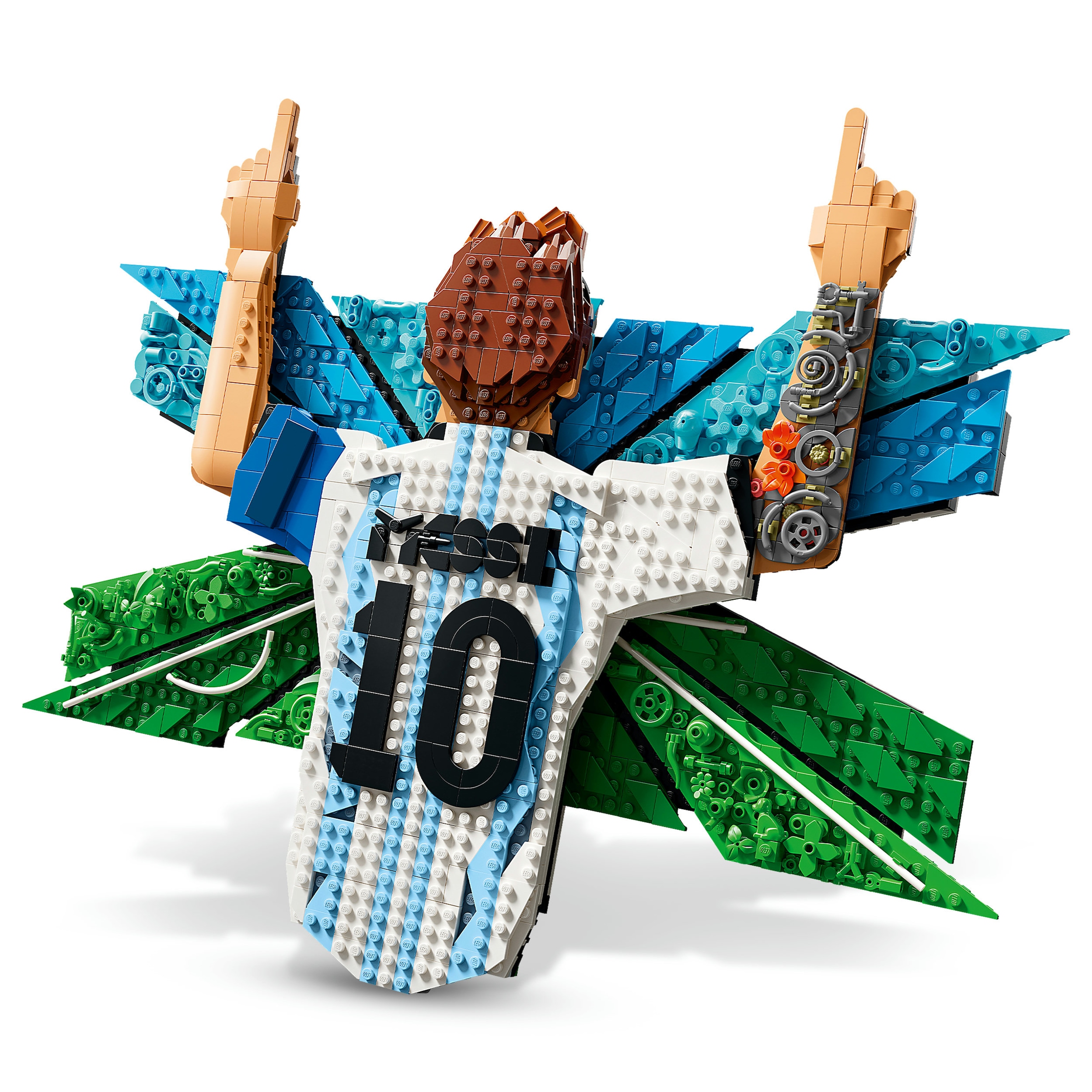 LEGO® Konstruktionsspielsteine »Lionel Messi – Torjubel (43018), LEGO Editions Football« Made in Europe