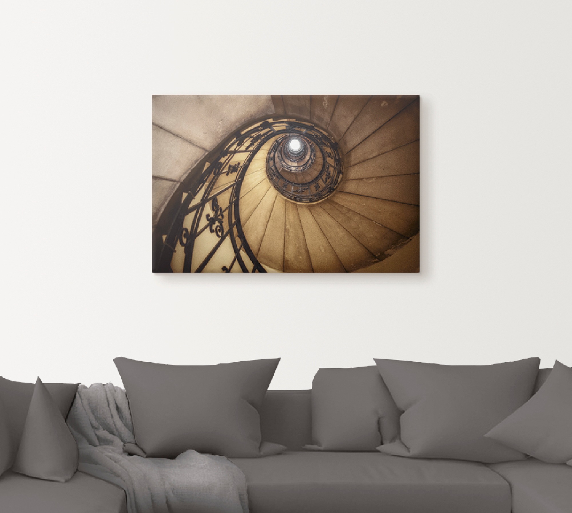 Artland Wandbild »Treppenauge«, Architektonische Elemente, (1 St.), als Alubild, Leinwandbild, Wandaufkleber oder Poster in versch. Größen