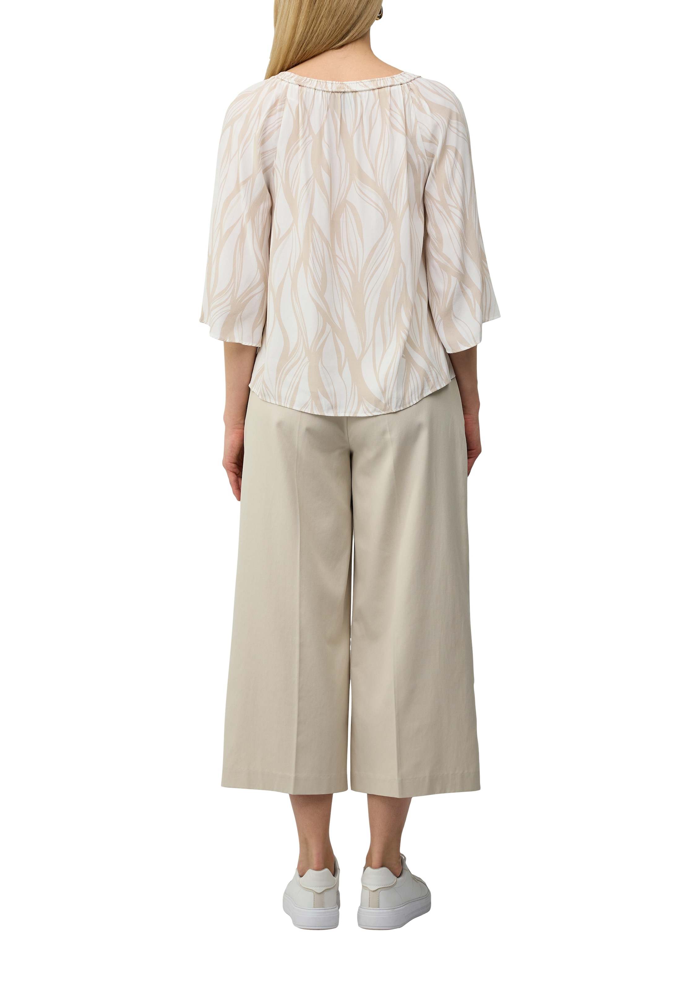 s.Oliver BLACK LABEL Klassische Bluse, mit All-Over Print