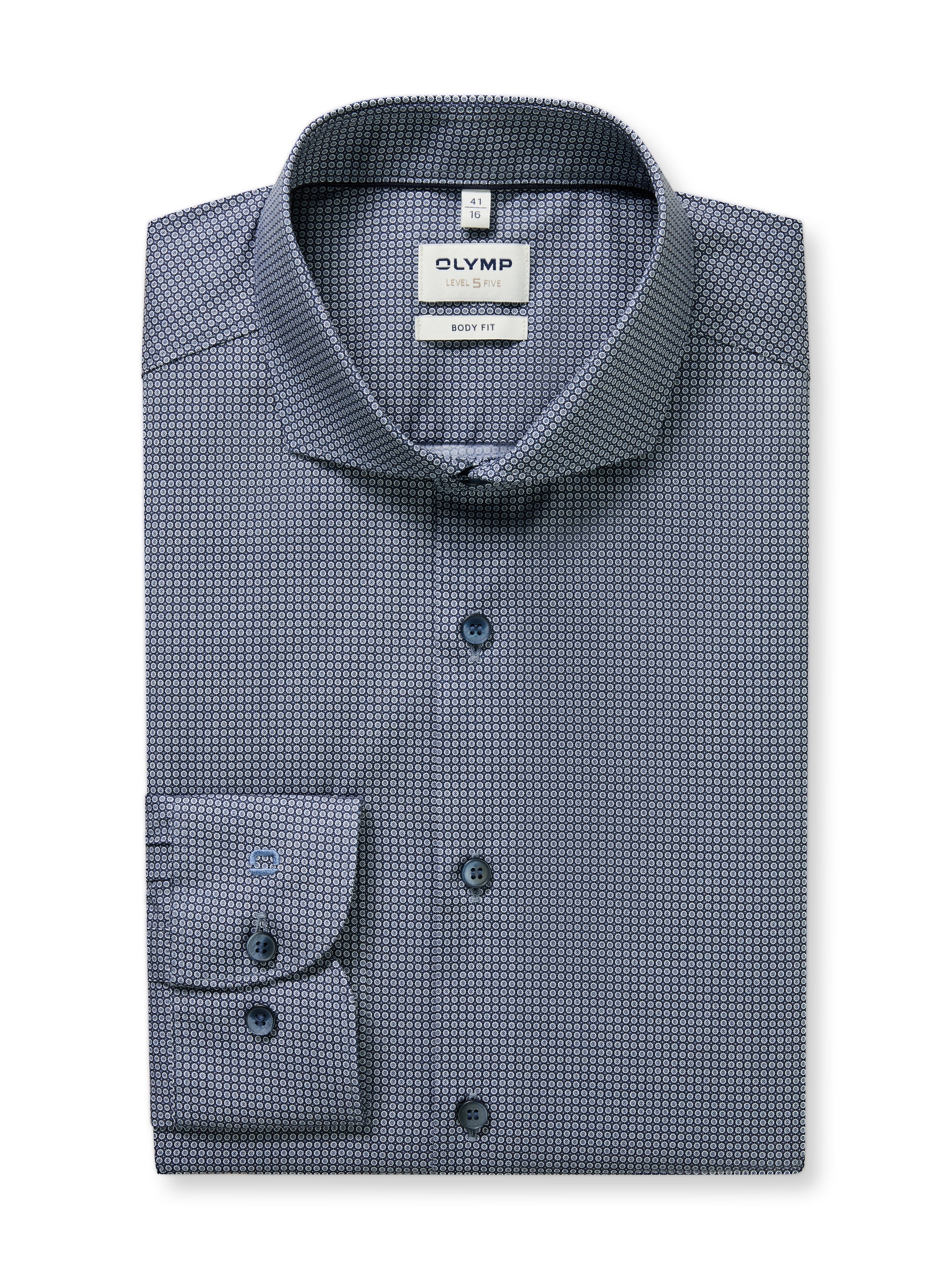 OLYMP Langarmhemd »Level Five« Businesshemd, body fit, Haifischkragen