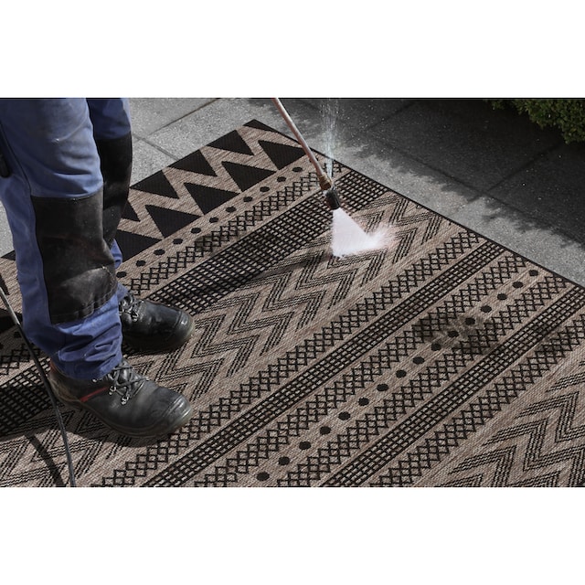 NORTHRUGS Teppich »Sidon«, rechteckig, In-und Outdoor geeignet,  Strapazierfähig und pflegeleicht, Flachgewebe
