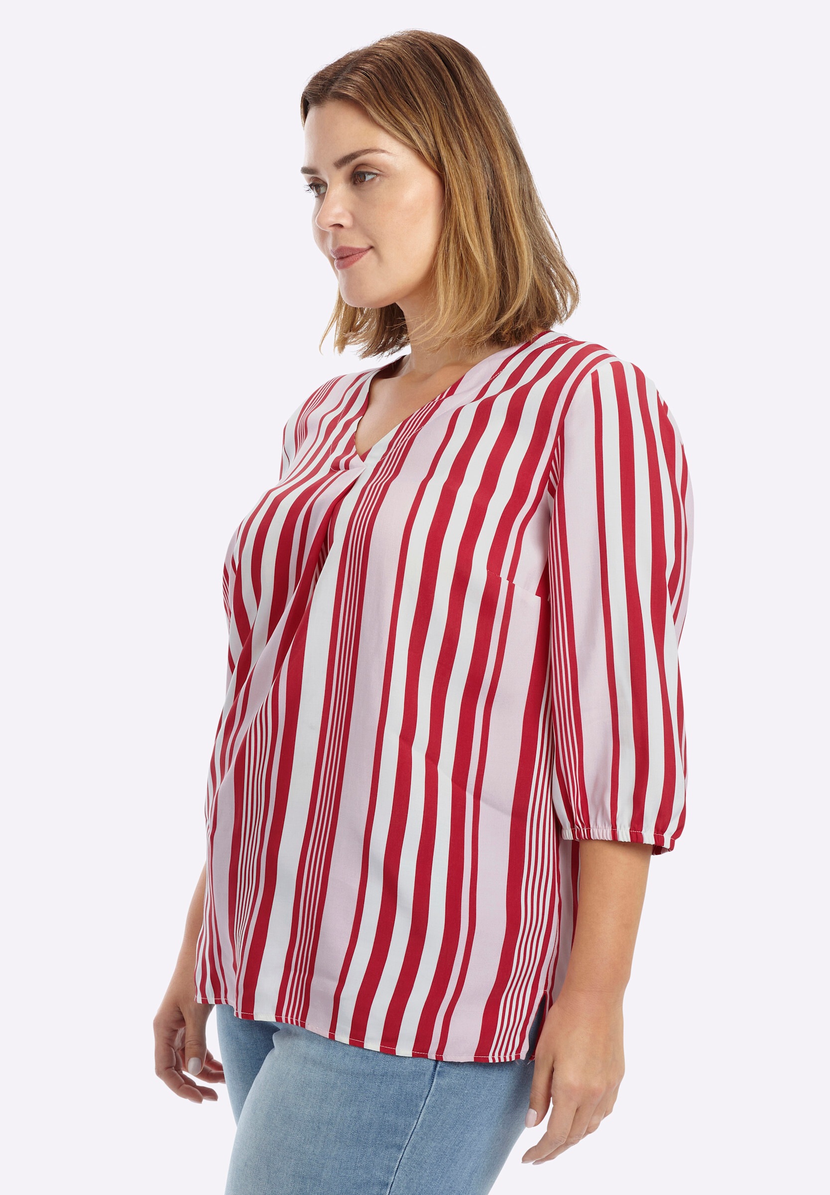 Sheego Longbluse »Tunika Tunika mit Längsstreifen«