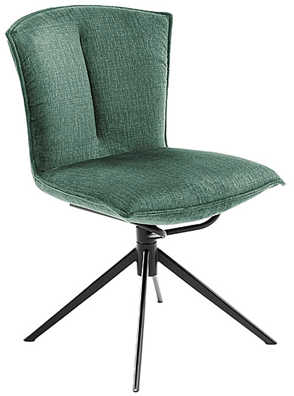 MCA furniture 4-Fußstuhl »NALON Esszimmerstuhl (2er Set) - Stuhl«, (Set), 2 St., Veloursstoff, 360° drehbar, Schwingfunktion, Metall, Veloursoptik, belastbar 120 kg