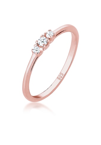 Elli DIAMONDS Verlobungsring »Verlobungsring Diamant (0.06 ct.) Zart 925 Silber« kaufen
