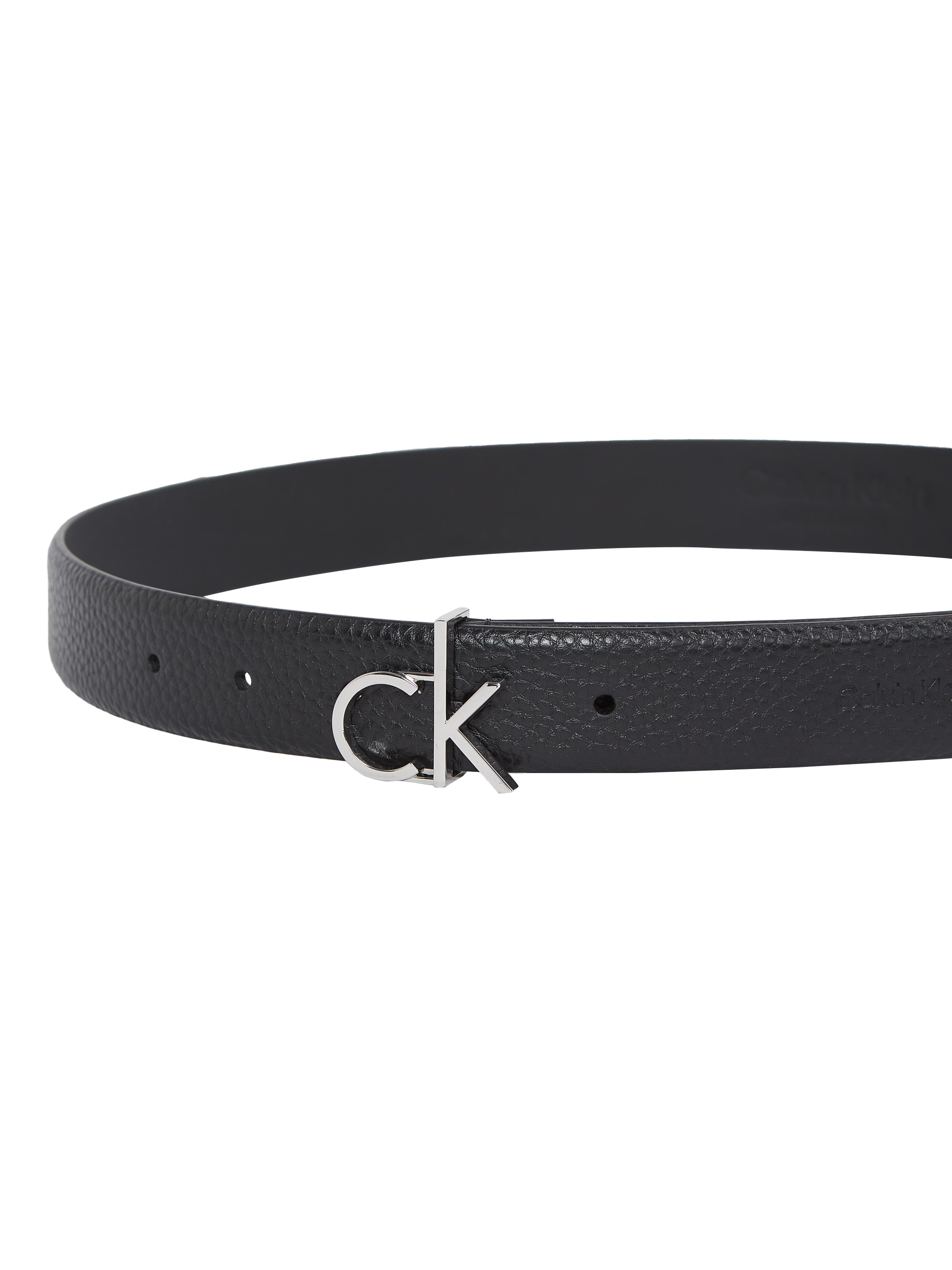 Calvin Klein Ledergürtel »CK LOGO BUCKLE BELT 3.0_PBL«, mit Logoprägung als Schließe