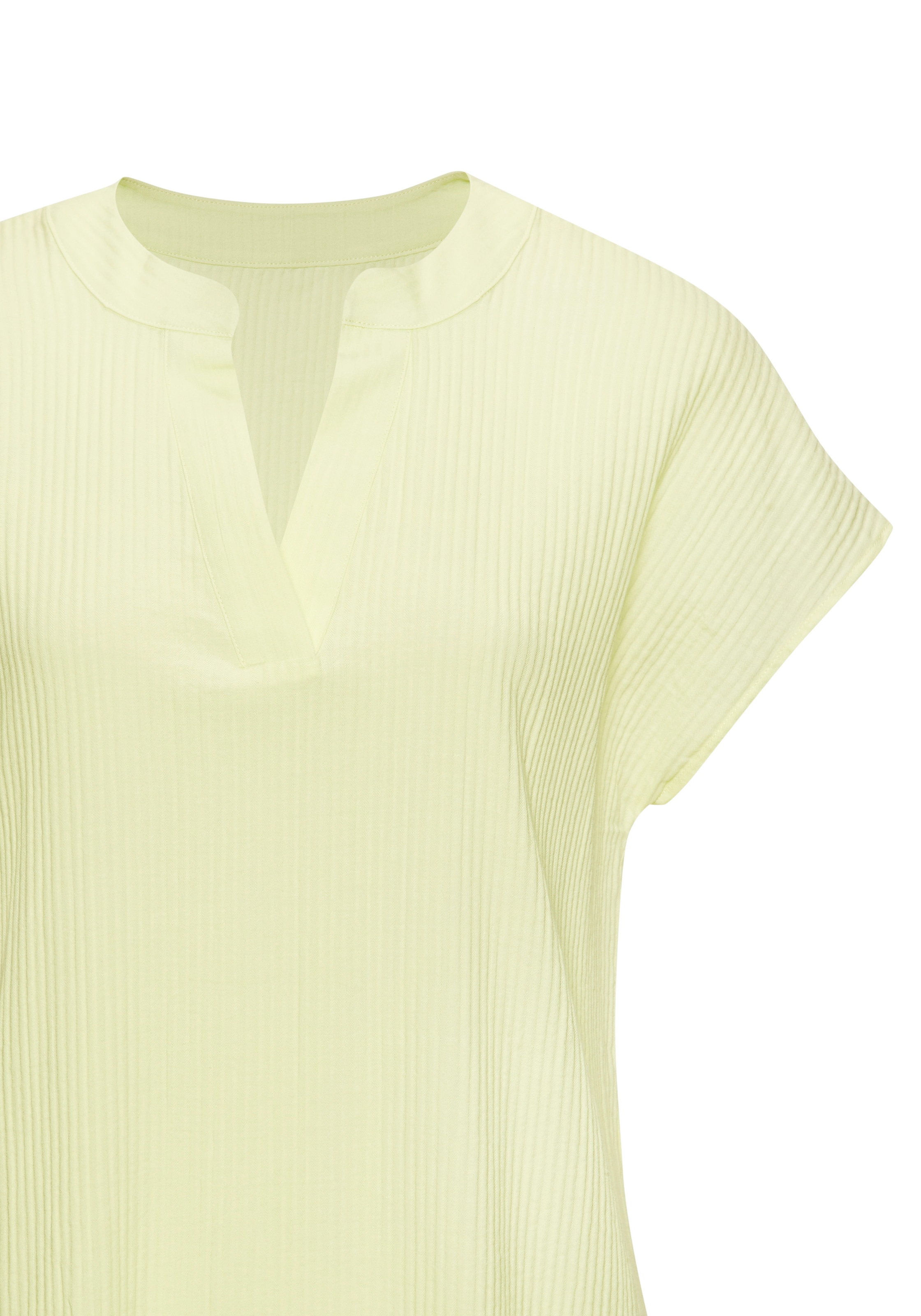 Vivance Blusenkleid aus strukturierter Ware, Volant, Tunikakleid, Sommerkleid, Basic