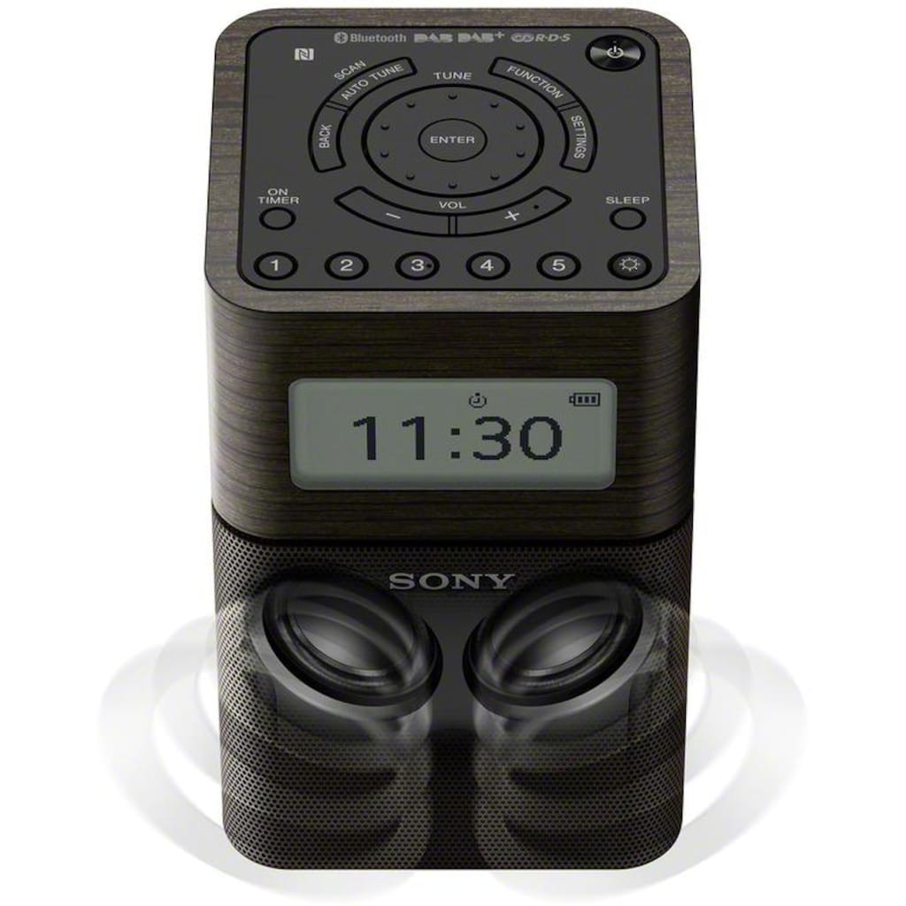 Sony Radio »XDR-V1BTD«, (Bluetooth-NFC Digitalradio (DAB+)-FM-Tuner mit RDS)