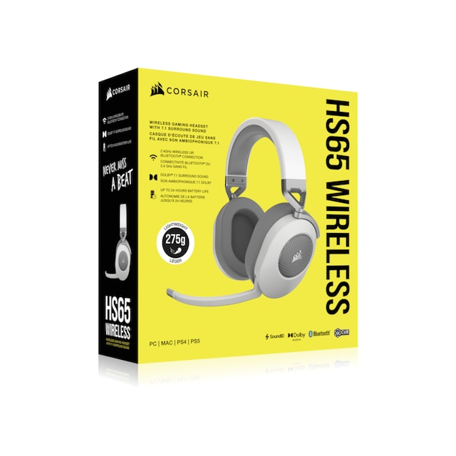 Corsair Gaming-Headset »HS65 Wireless - Weiß«, A2DP Bluetooth-Wireless  online bestellen | UNIVERSAL