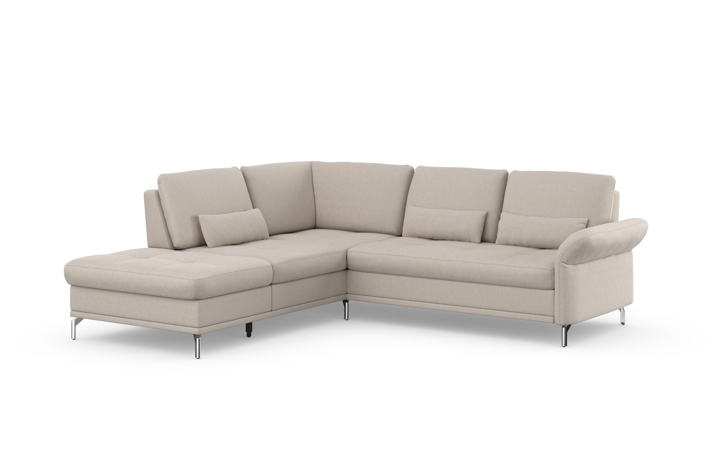 Home affaire Ecksofa »Palm Beach L-Form« Federkern, mit Sitztiefenverstellung, wahlweise mit Bettfunktion