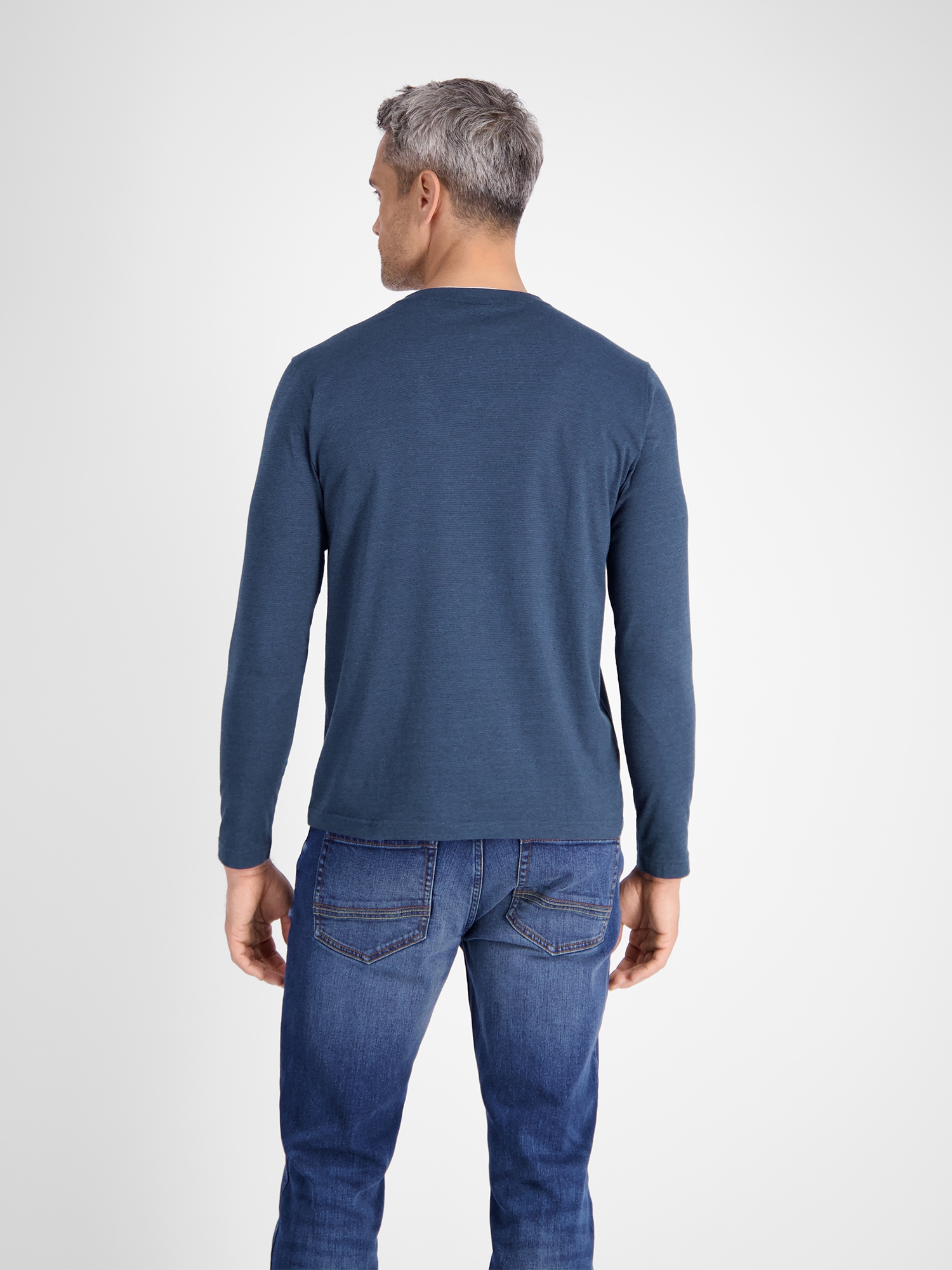 LERROS Sweatshirt »LERROS Serafino-Langarmshirt für Herren«