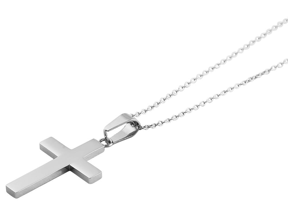 Adelia´s Kette mit Anhänger »Adelia's Herren Edelstahl Ankerkette Halskette mit Anhänger Kreuz unbekannt cm«