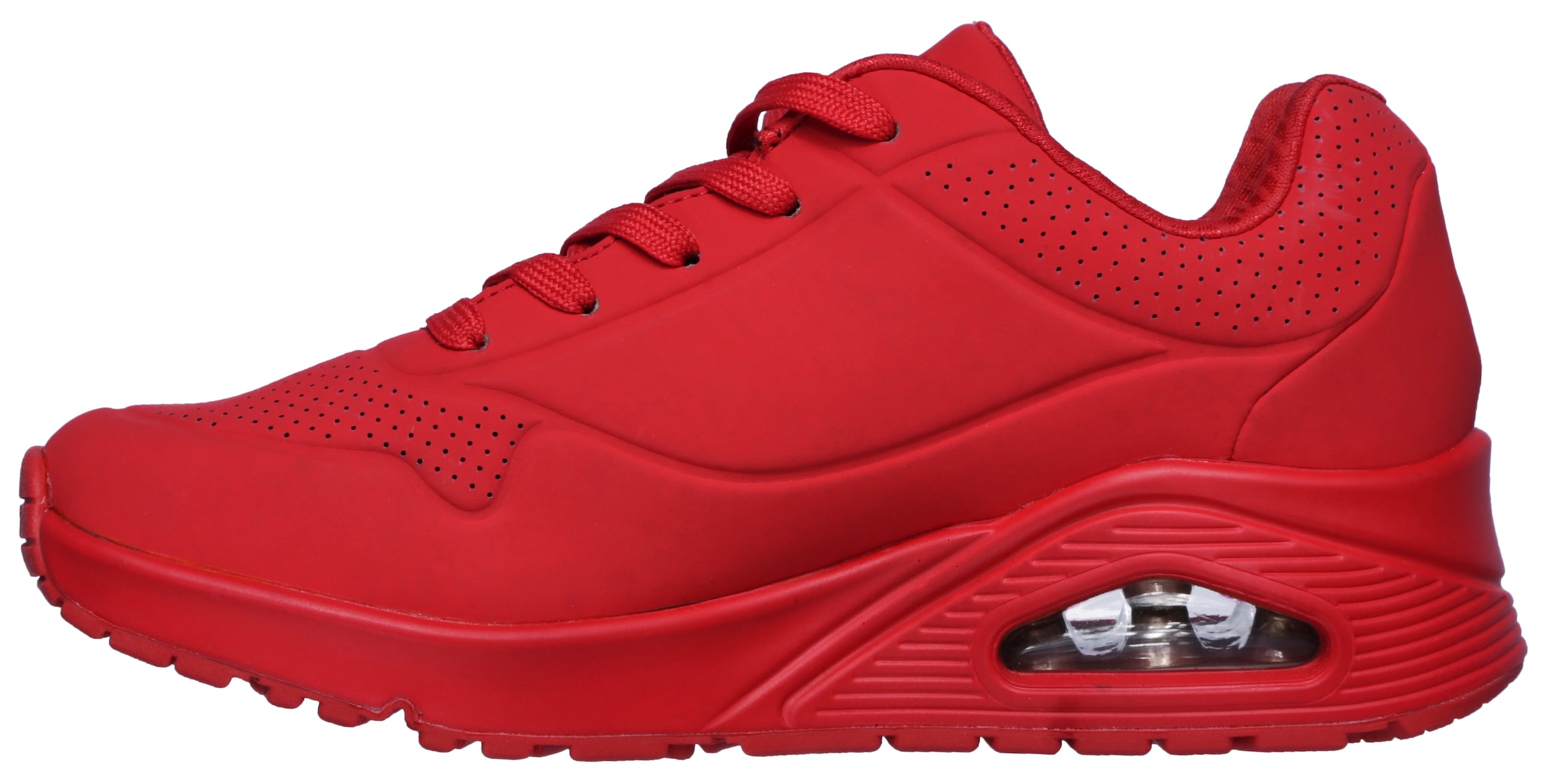 Skechers Wedgesneaker »UNO STAND ON AIR«, Freizeitschuh, Halbschuh, Schnürschuh weich gepolsterte Innensohle