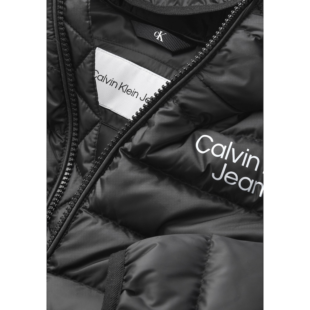 Calvin Klein Jeans Steppjacke »LW DOWN LOGO JACKET«, mit Kapuze