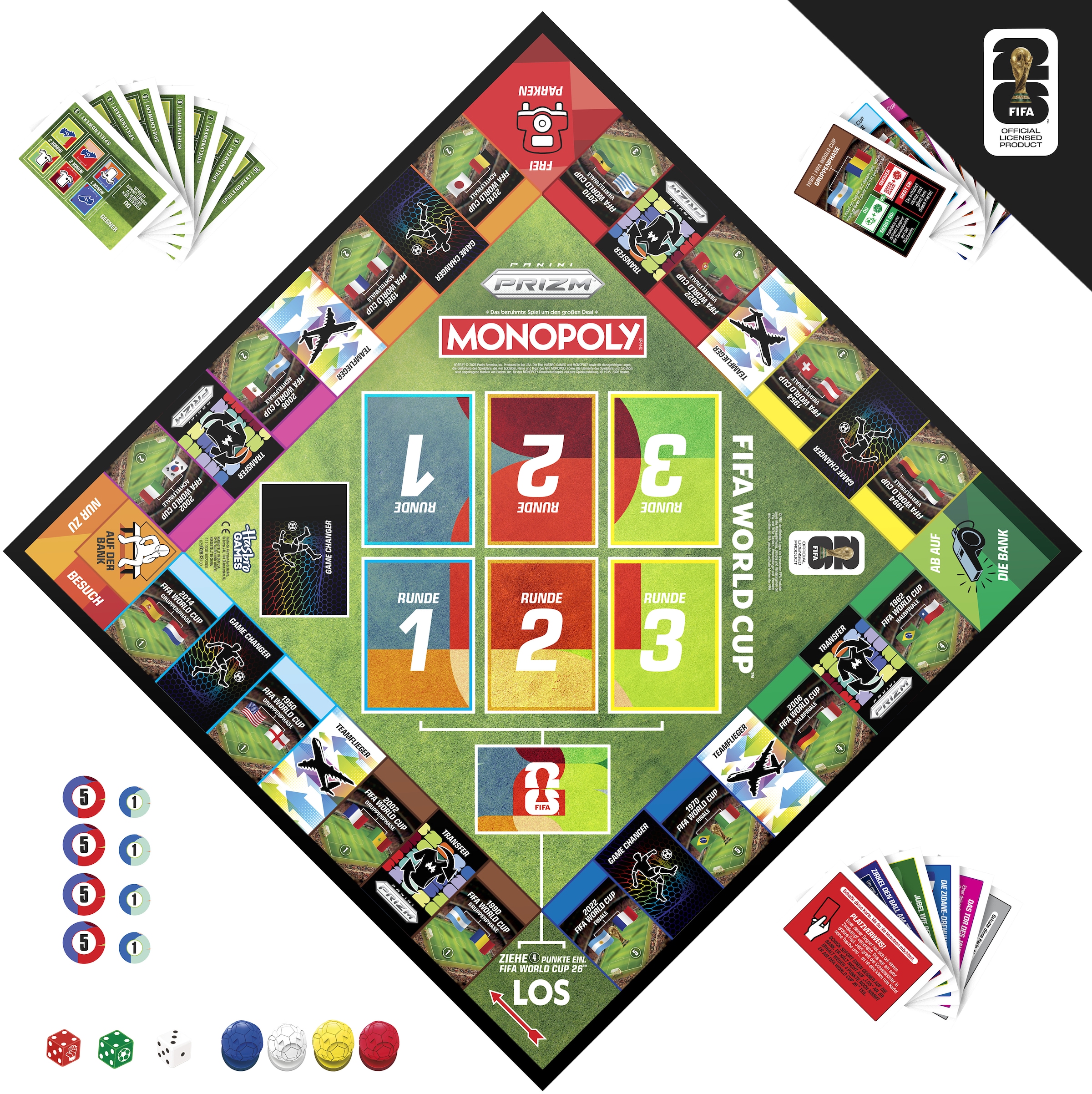 Hasbro Spiel »Monopoly Panini Prizm: FIFA World Cup«
