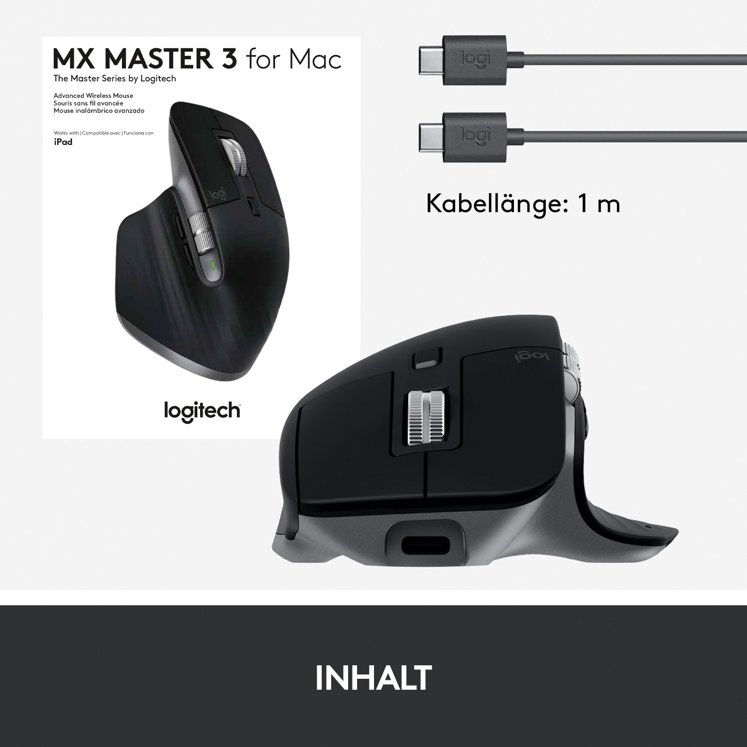 Logitech Maus »MX MASTER 3 für Funk UNIVERSAL 3 ➥ | Mac«, Garantie XXL Jahre