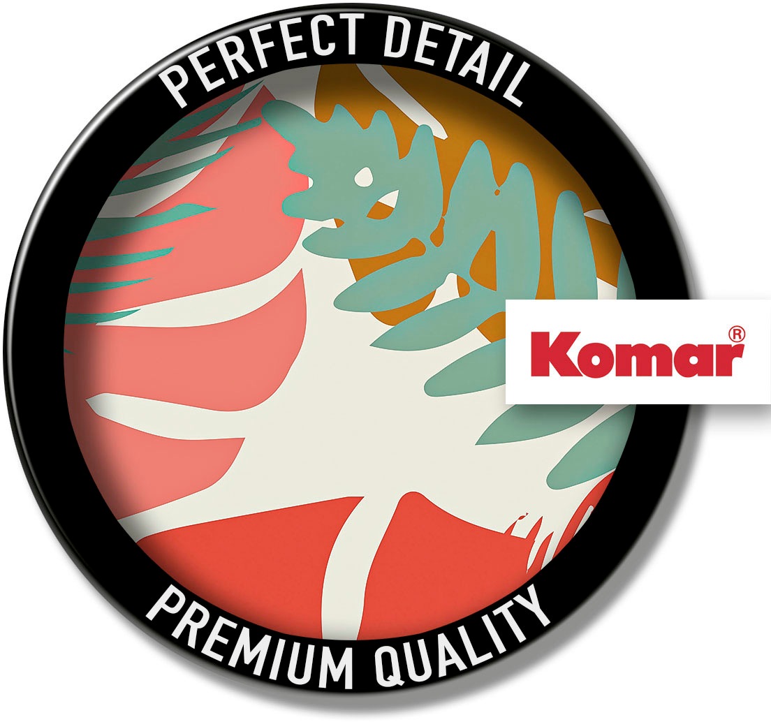 Komar Wandbild »Winter Tropics Black Panther Plants«, (1 St.), Deutsches Premium-Poster Fotopapier mit seidenmatter Oberfläche und hoher Lichtbeständigkeit. Für fotorealistische Drucke mit gestochen scharfen Details und hervorragender Farbbrillanz.