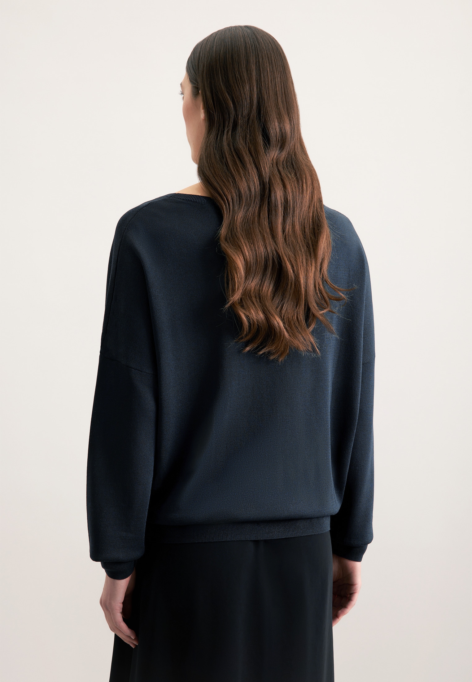 seidensticker Strickpullover »Schwarze Rose«, 1/1 Rundhals