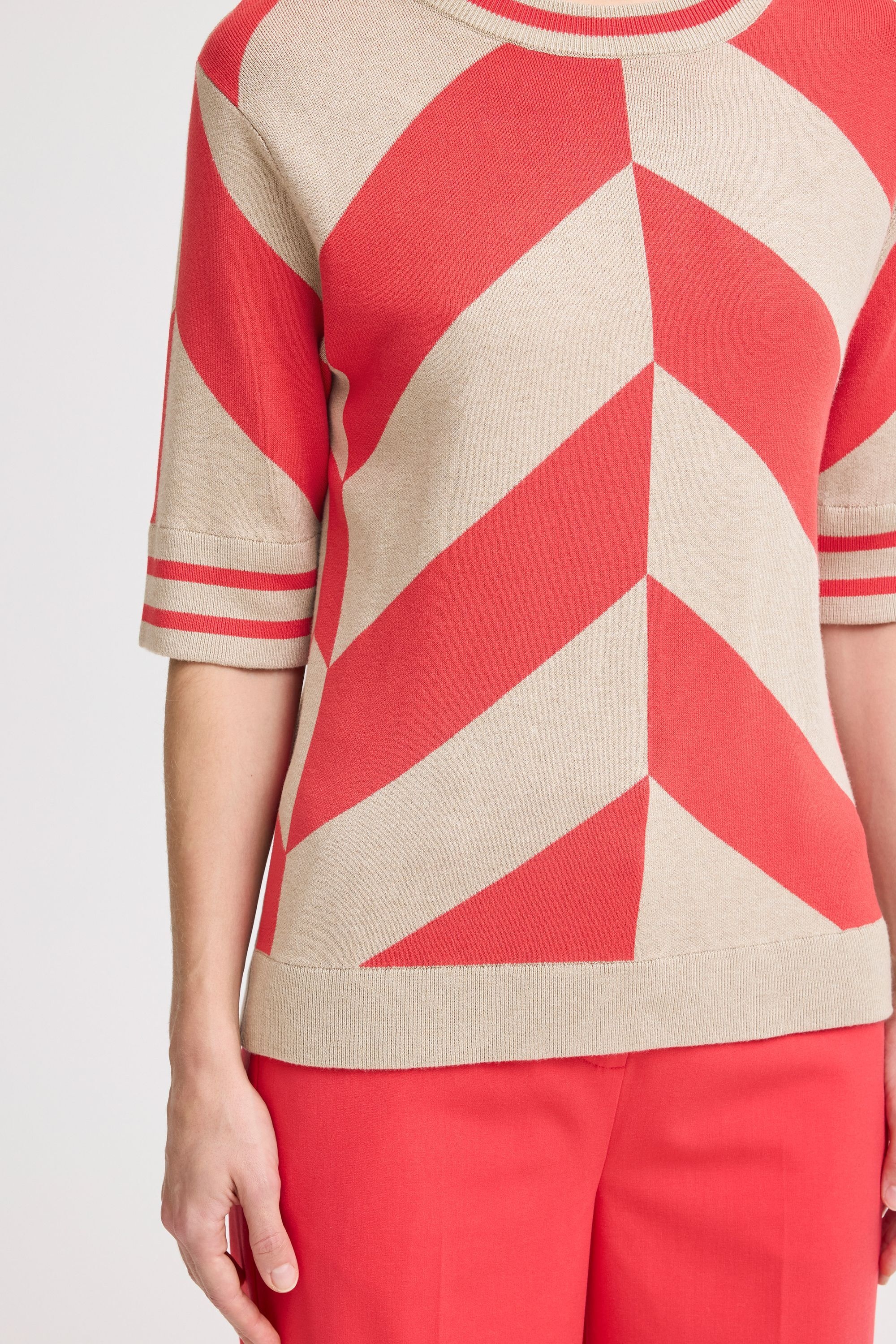 b.young Strickpullover »Strickpullover BYMMMORLA SS GEOMETRIC«