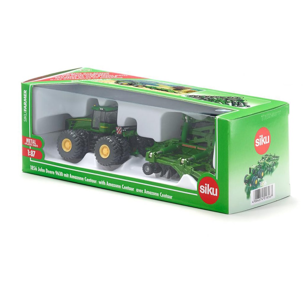 Siku Spielzeug-Traktor »SIKU Farmer, John Deere 9630 mit Amazone Centaur«