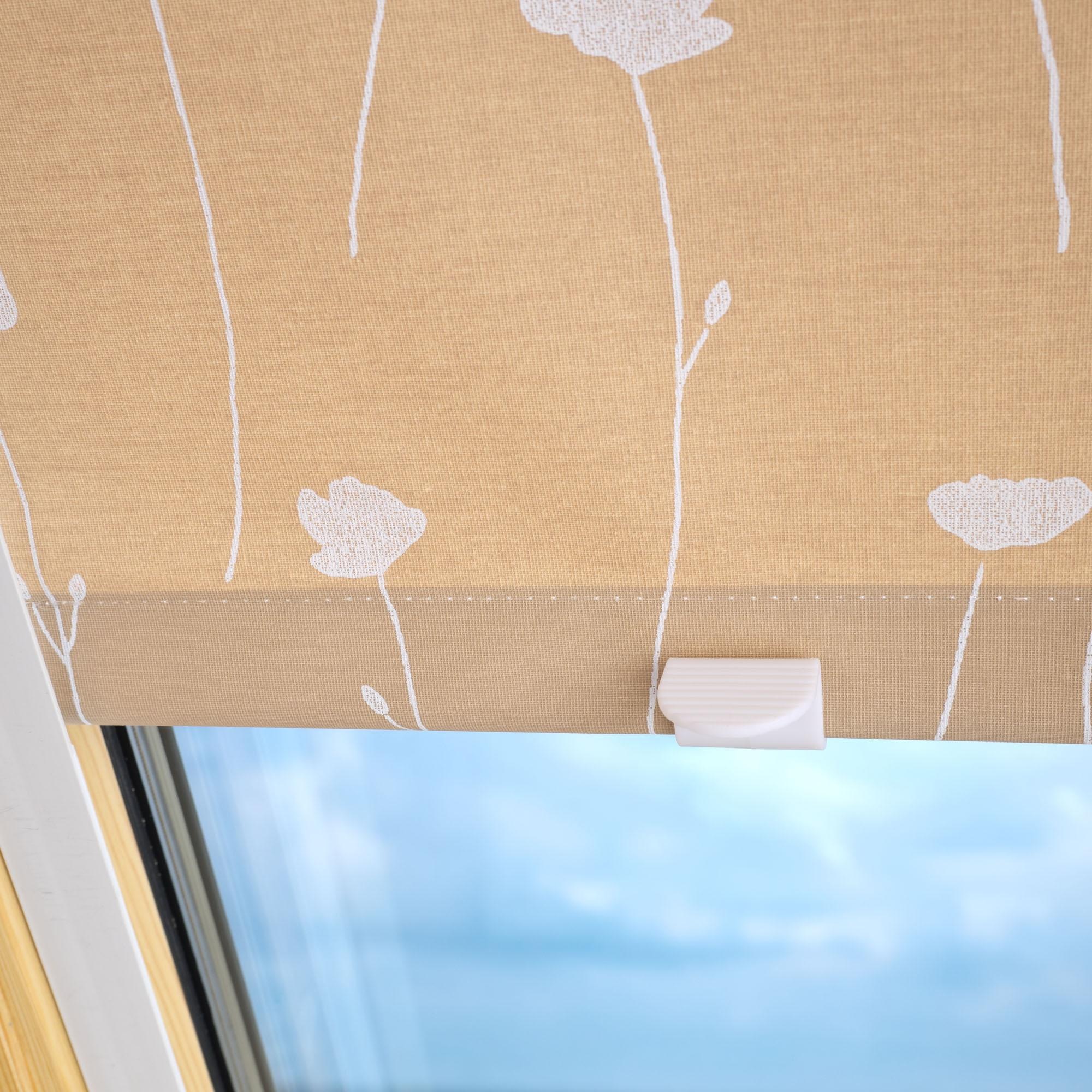 Liedeco Dachfensterrollo »Dekor«, Lichtschutz, in Führungsschienen, Dachfensterrollo Dekor