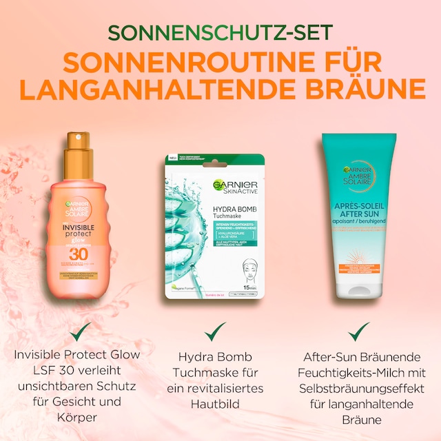 GARNIER Sonnenschutzpflege »Garnier Coffret Young Summer Beauty«, (3 tlg.)  online kaufen | UNIVERSAL