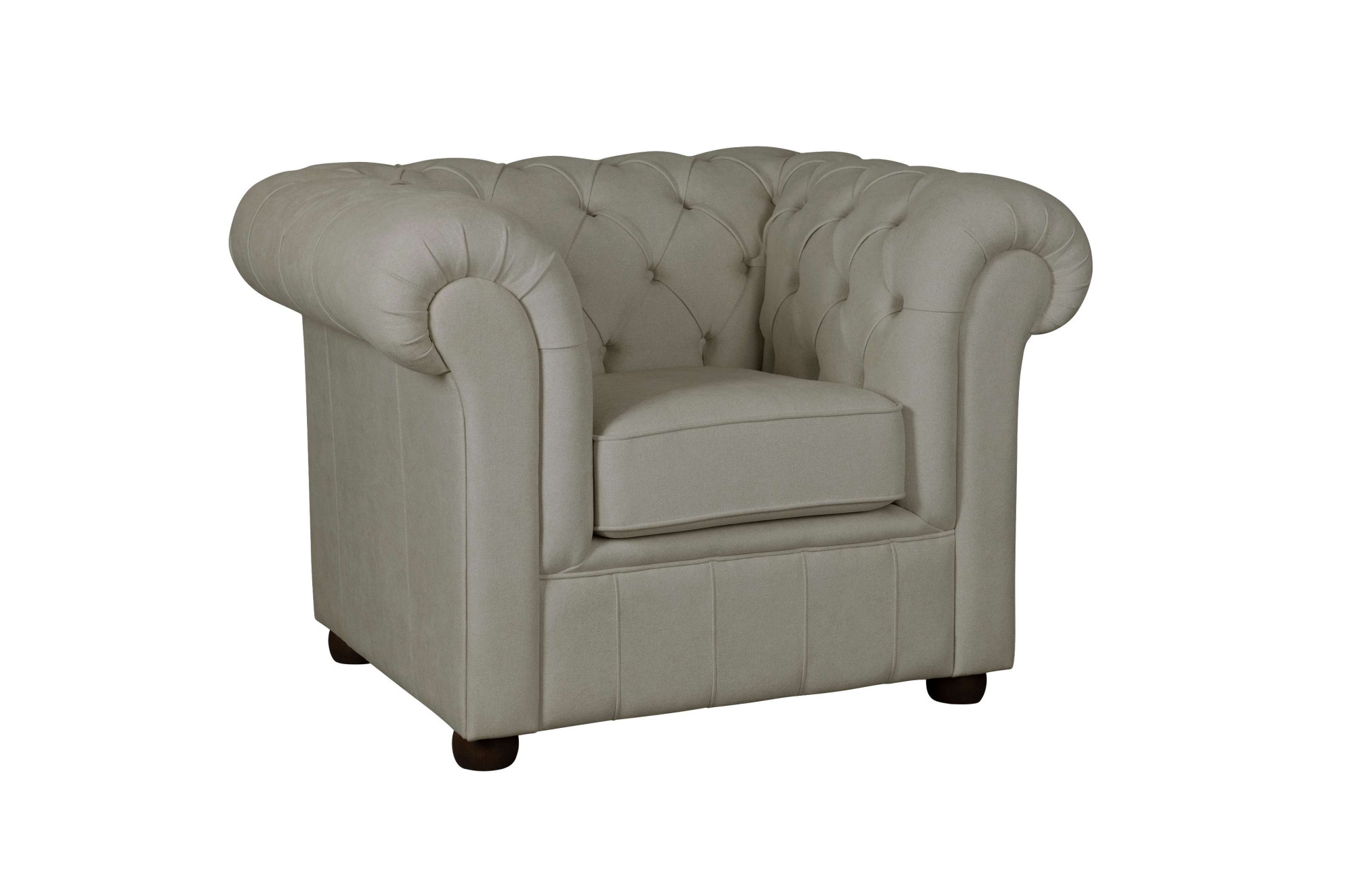 Home affaire Sessel »CHARENTE, Chesterfield, Wellenfederung, Maße B/T/H: 105/89/74 cm«, mit edler Knopfheftung und typischen Armlehnen