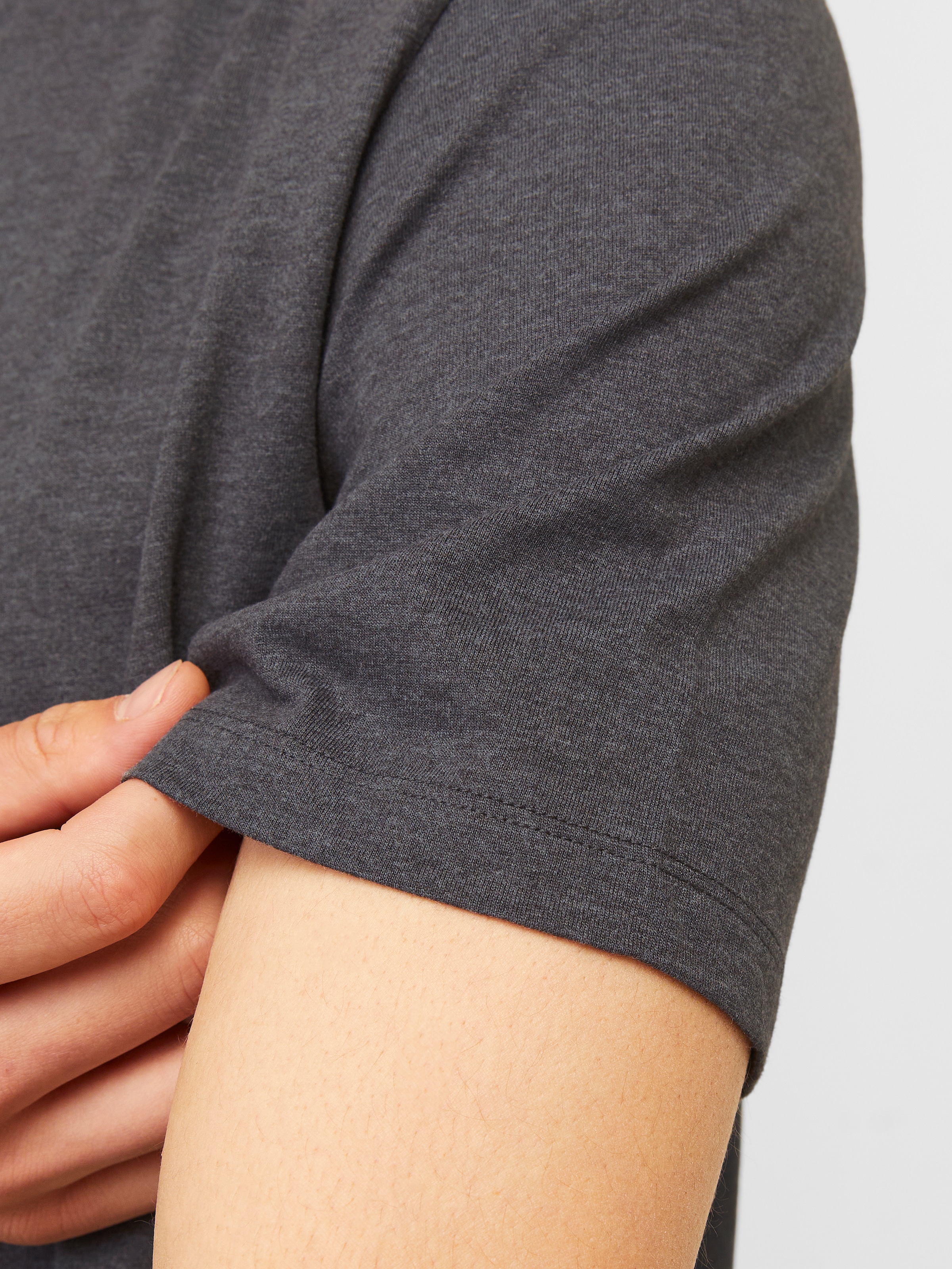 Jack & Jones 1100000002199 »JJEORGANIC MELANGE TEE SS O-NECK NOOS« Baumwollmischung, regular fit