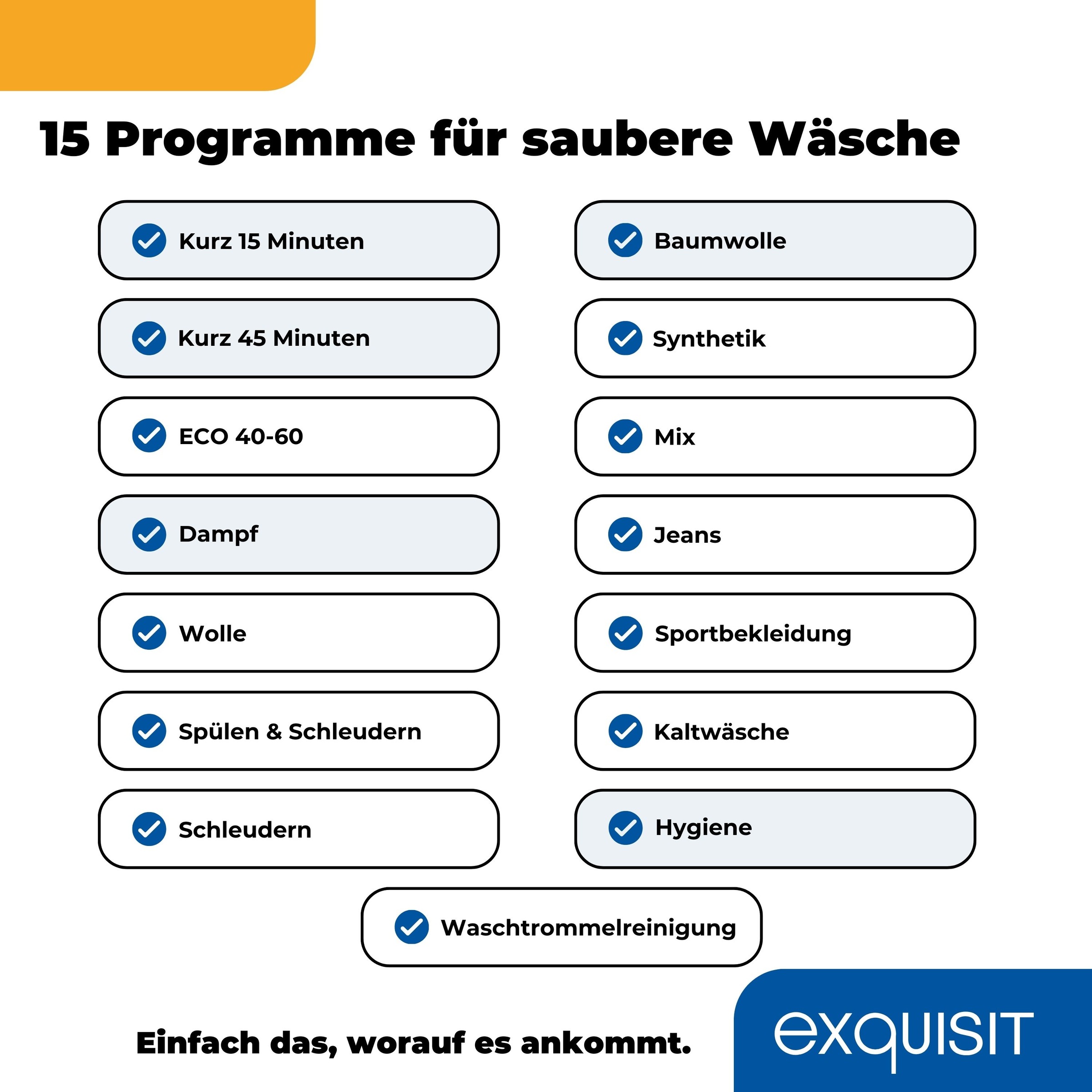 exquisit Waschmaschine »LTO1207-030Aweiss«, 7,5 kg, 15 Programme, Restlaufzeitanzeige, Kindersicheruing