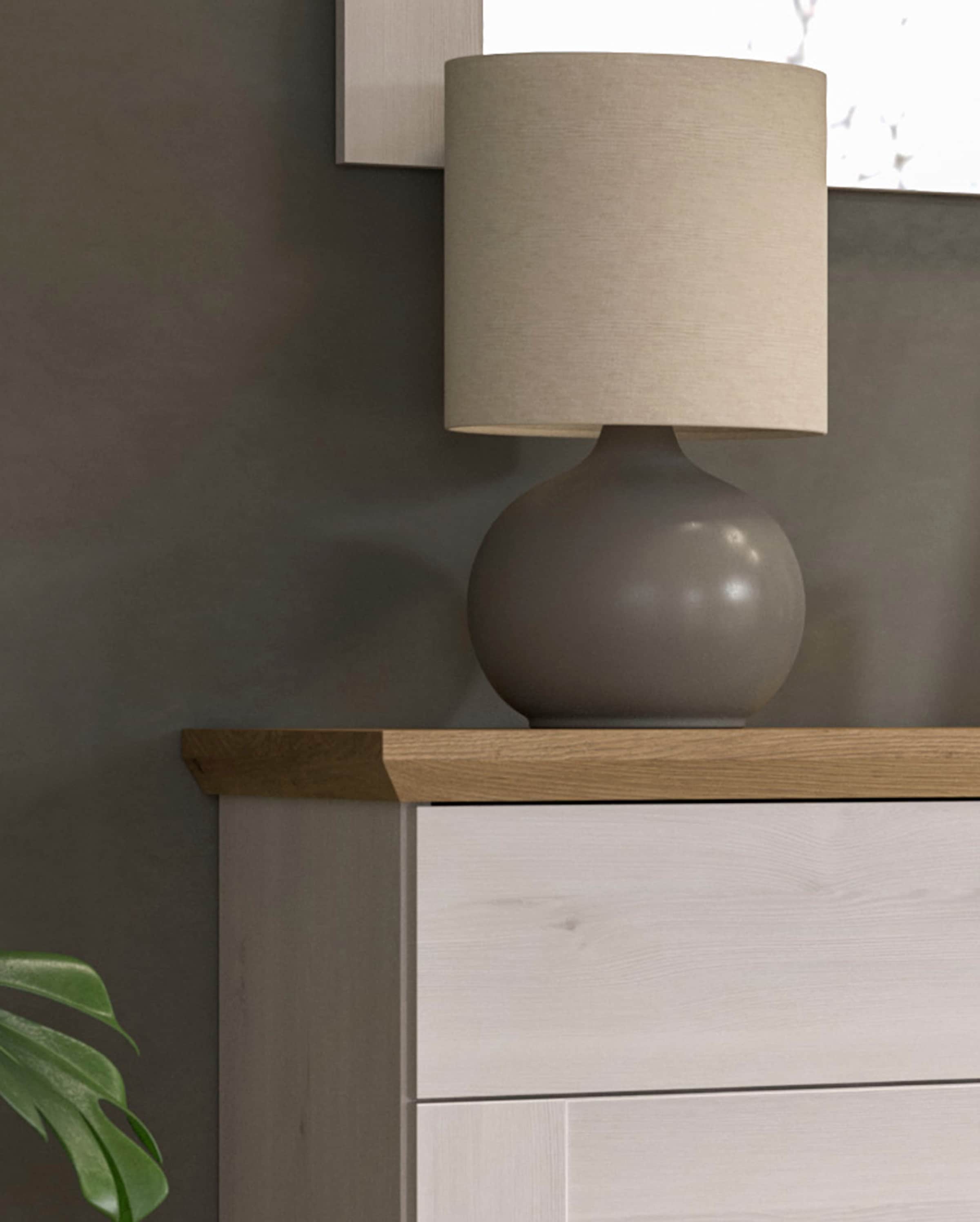 Home affaire Sitzbank »COSENZA, TOPSELLER!, Breite 80 cm, 1 Klappe, 2 Einlegeböden, 2-farbig«, in Landhausoptik, Bank, Schuhbank, Garderobenbank, Dielenbank
