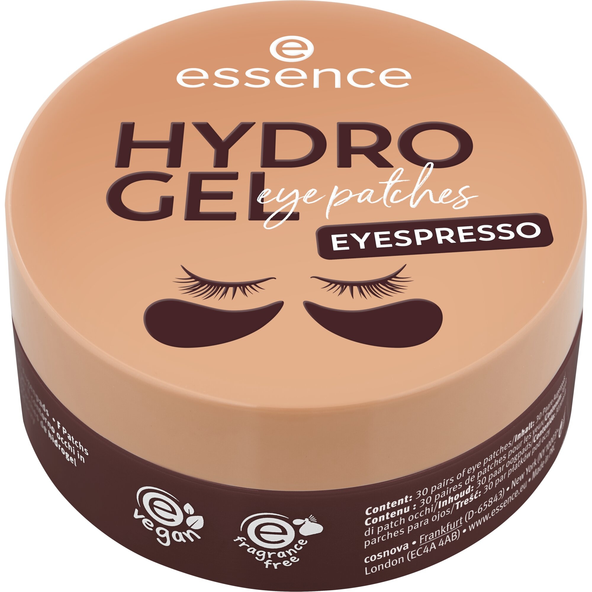 Essence Augenpflege-Set »HYDRO GEL eye patches EYESPRESSO 30 Pairs«, Erfrischend, versorgend