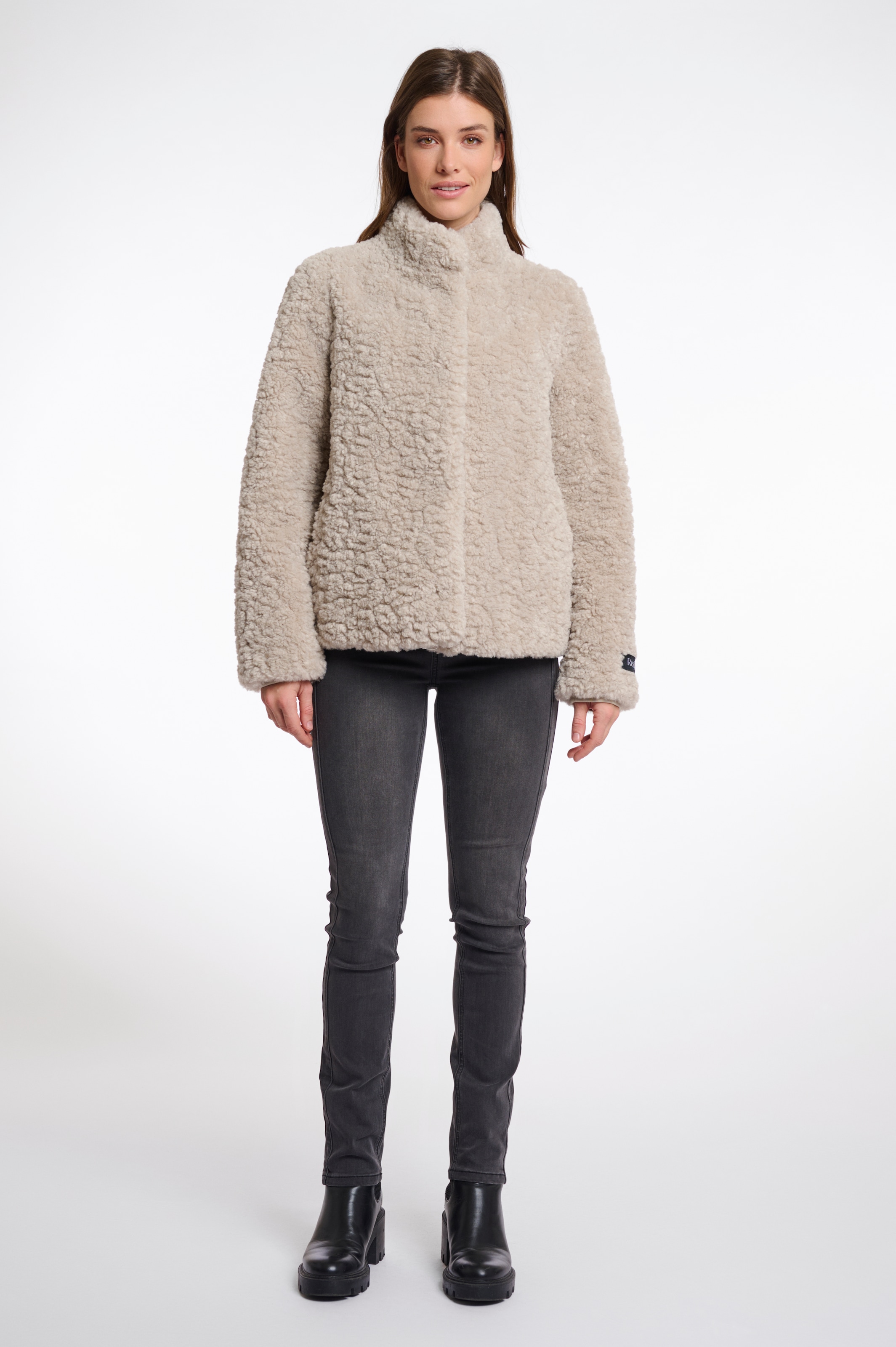 Rino & Pelle Kurzjacke »KION«, ohne Kapuze, in Fell-Optik
