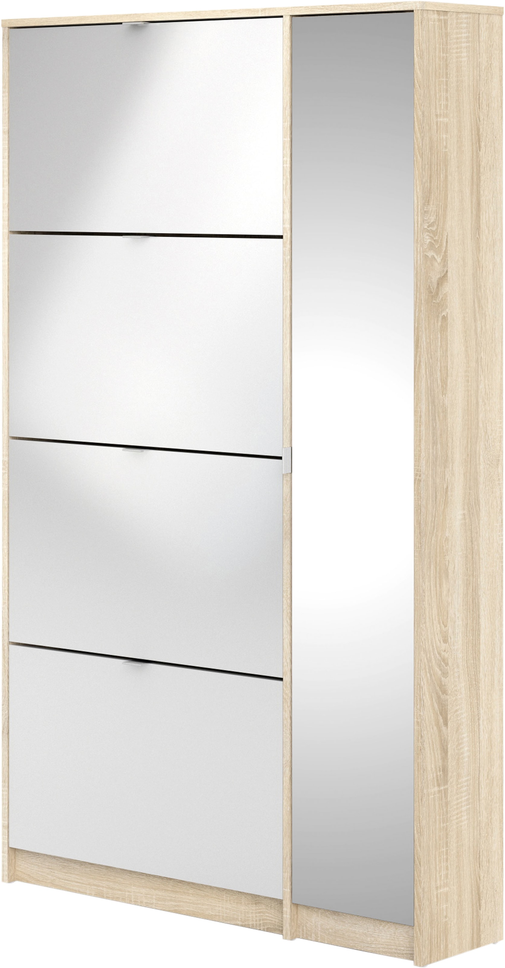 INOSIGN Schuhschrank »Shoes Schuhaufbewahrung, Schuhkommode, Schuhregal,« mit 3 Klappen, 2 Böden und 1 Tür, Breite 98,8 cm Höhe 162 cm