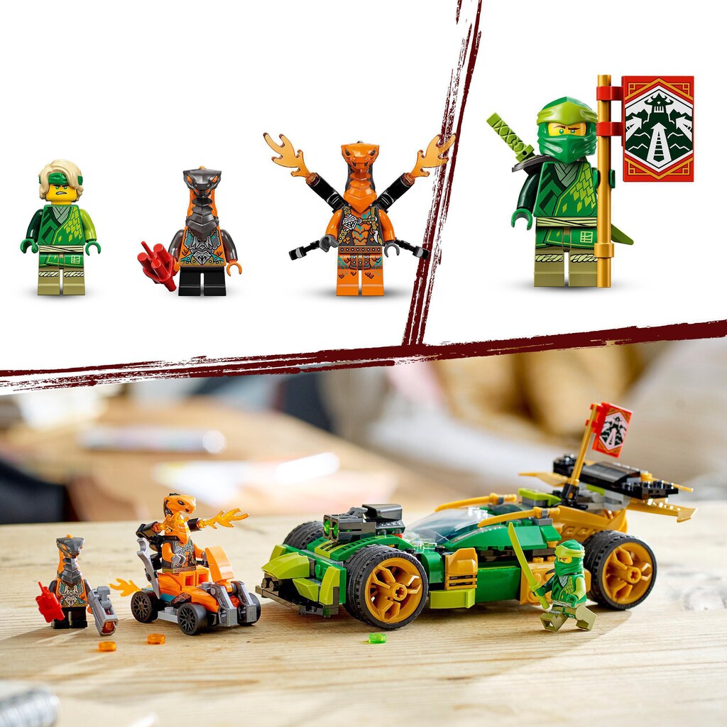 LEGO® Konstruktionsspielsteine »Lloyds Rennwagen EVO (71763), LEGO® NINJAGO®«, (279 St.)