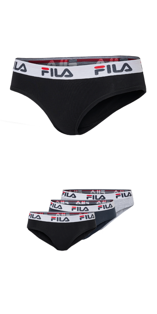 Fila Slip, (3er Pack), mit elastischem Logobund