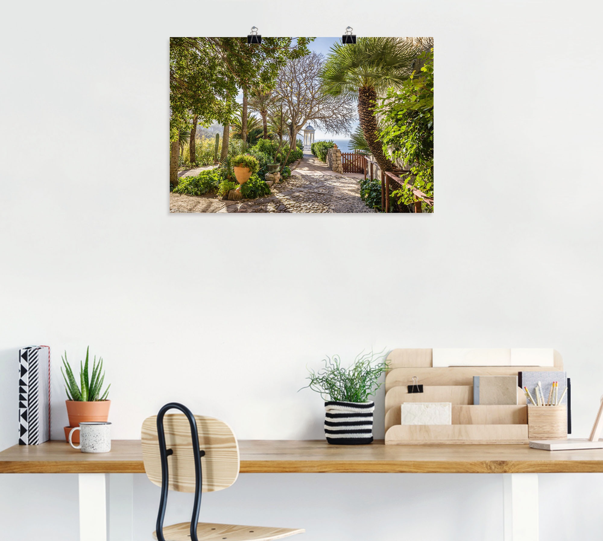 Artland Wandbild »Garten Son Marroig bei DeiÃ , Mallorca«, Gartenbilder, (1 St.), als Alubild, Outdoorbild, Leinwandbild, Poster in verschied. Größen