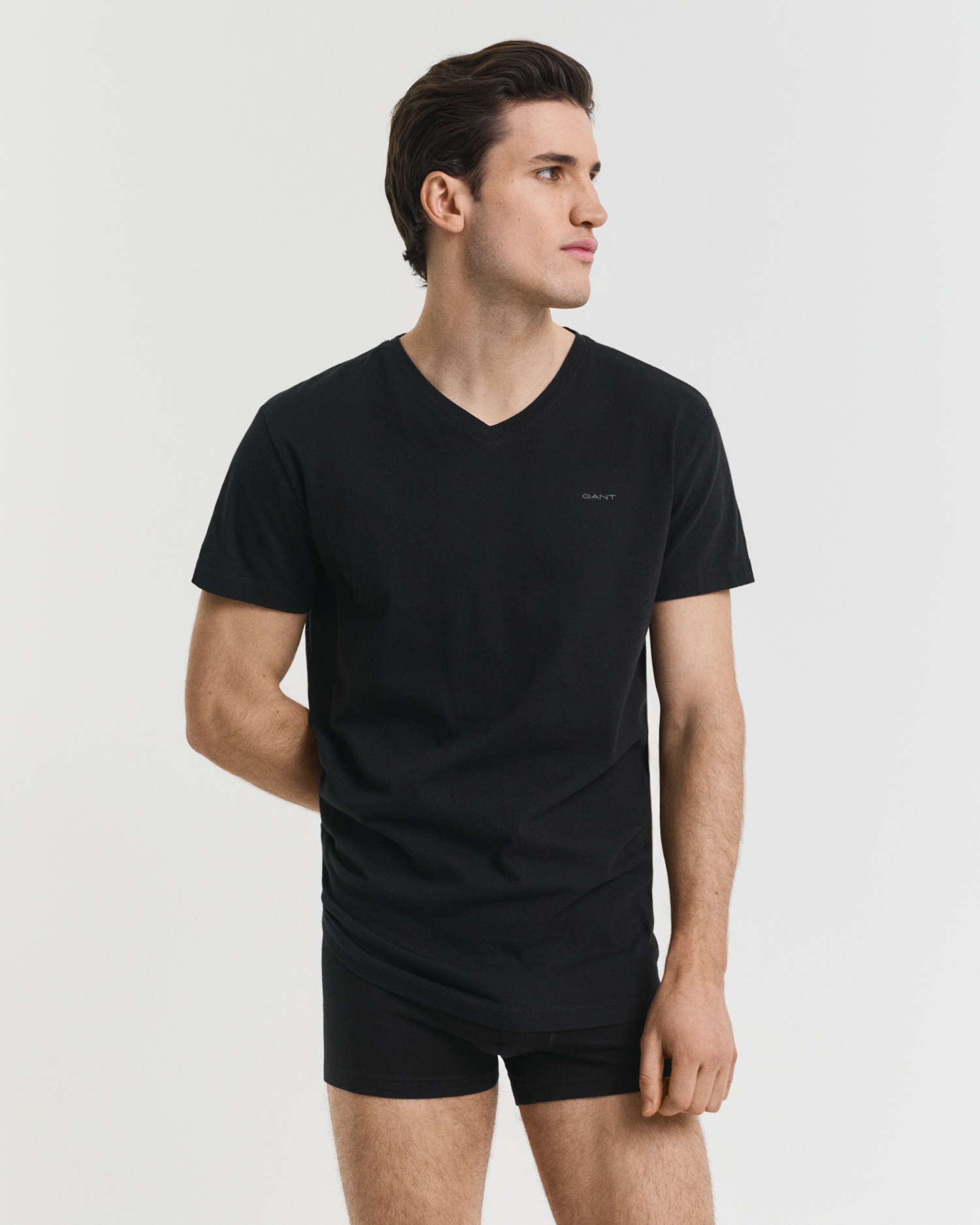 Gant Kurzarmshirt »V-NECK T-SHIRT 2-PACK« Mit V-Ausschnitt