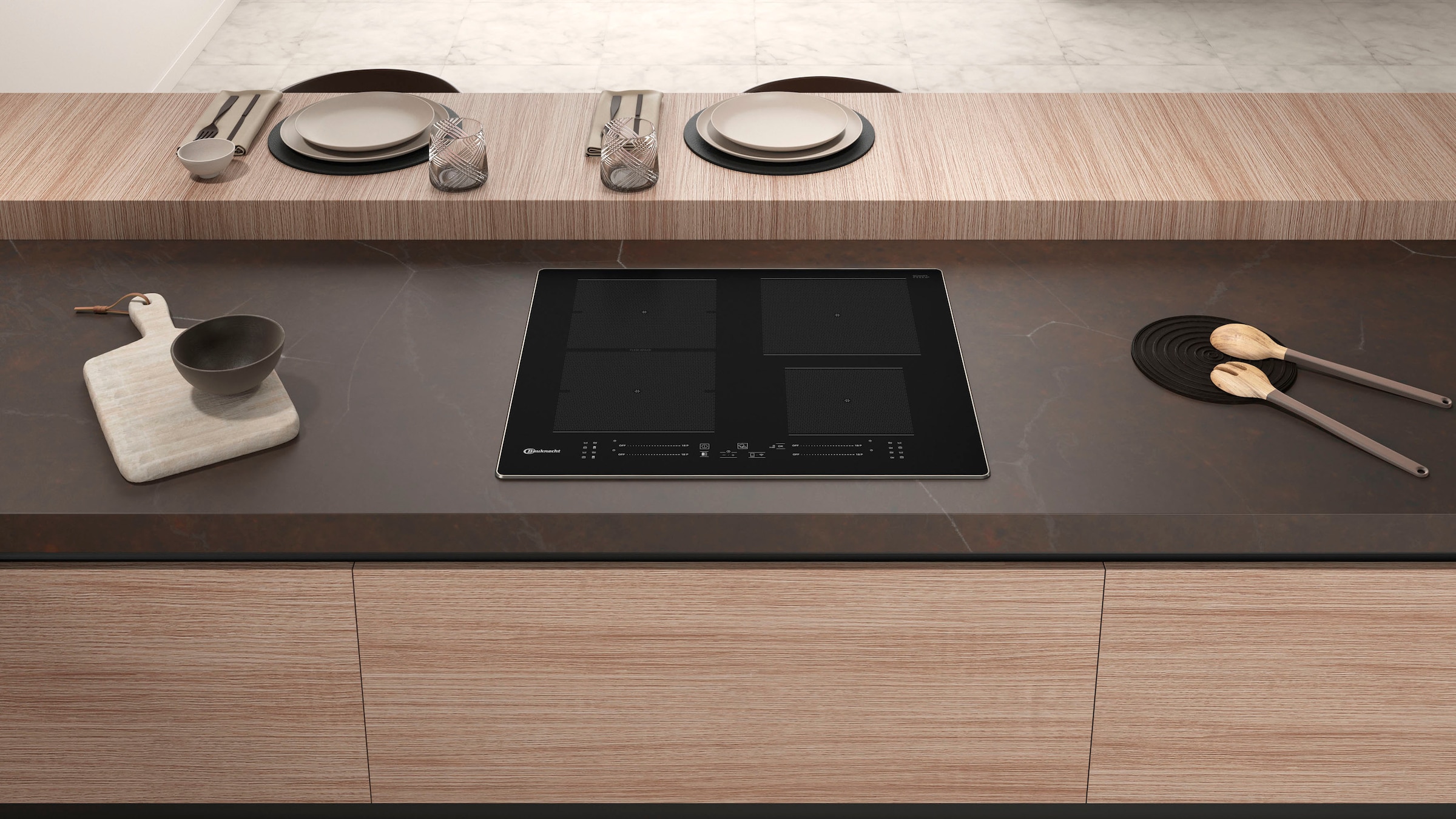 BAUKNECHT Induktions-Kochfeld von SCHOTT CERAN® »BS 3960F AL«